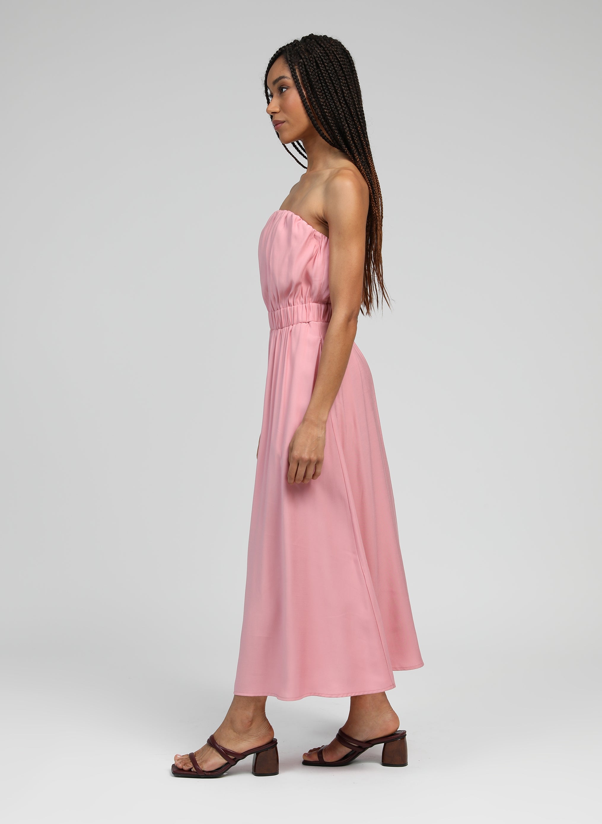 pink MILIKA LONG DRESS