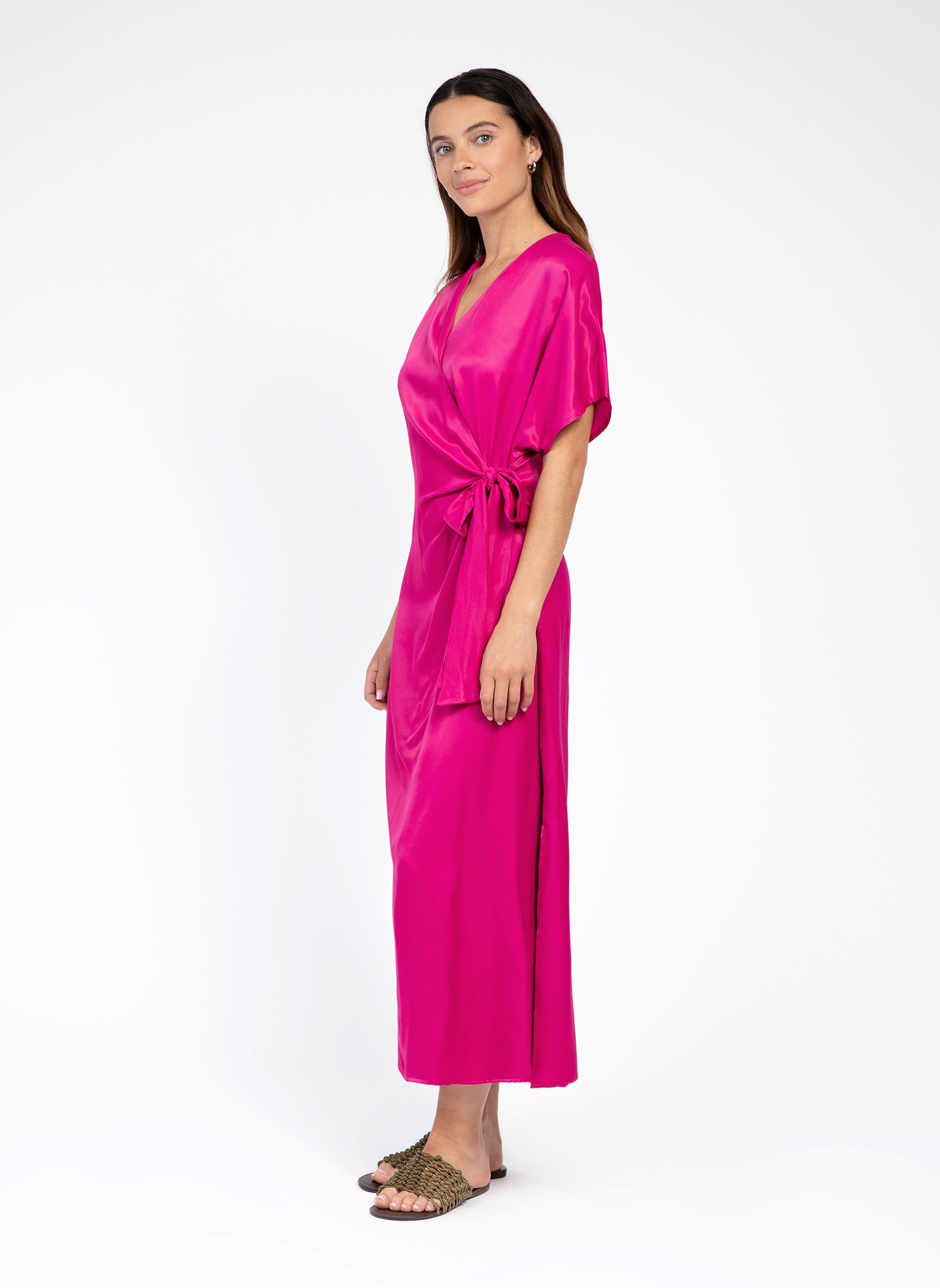 ROBE MIDI MITCH framboise