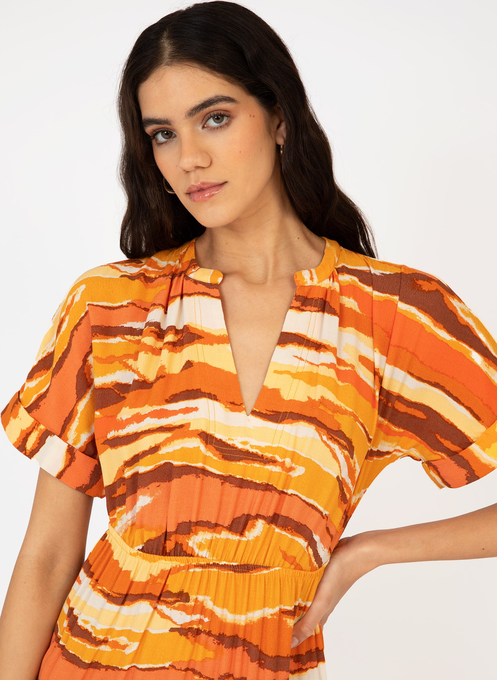 ROBE MIDI MOTY tessa caramel