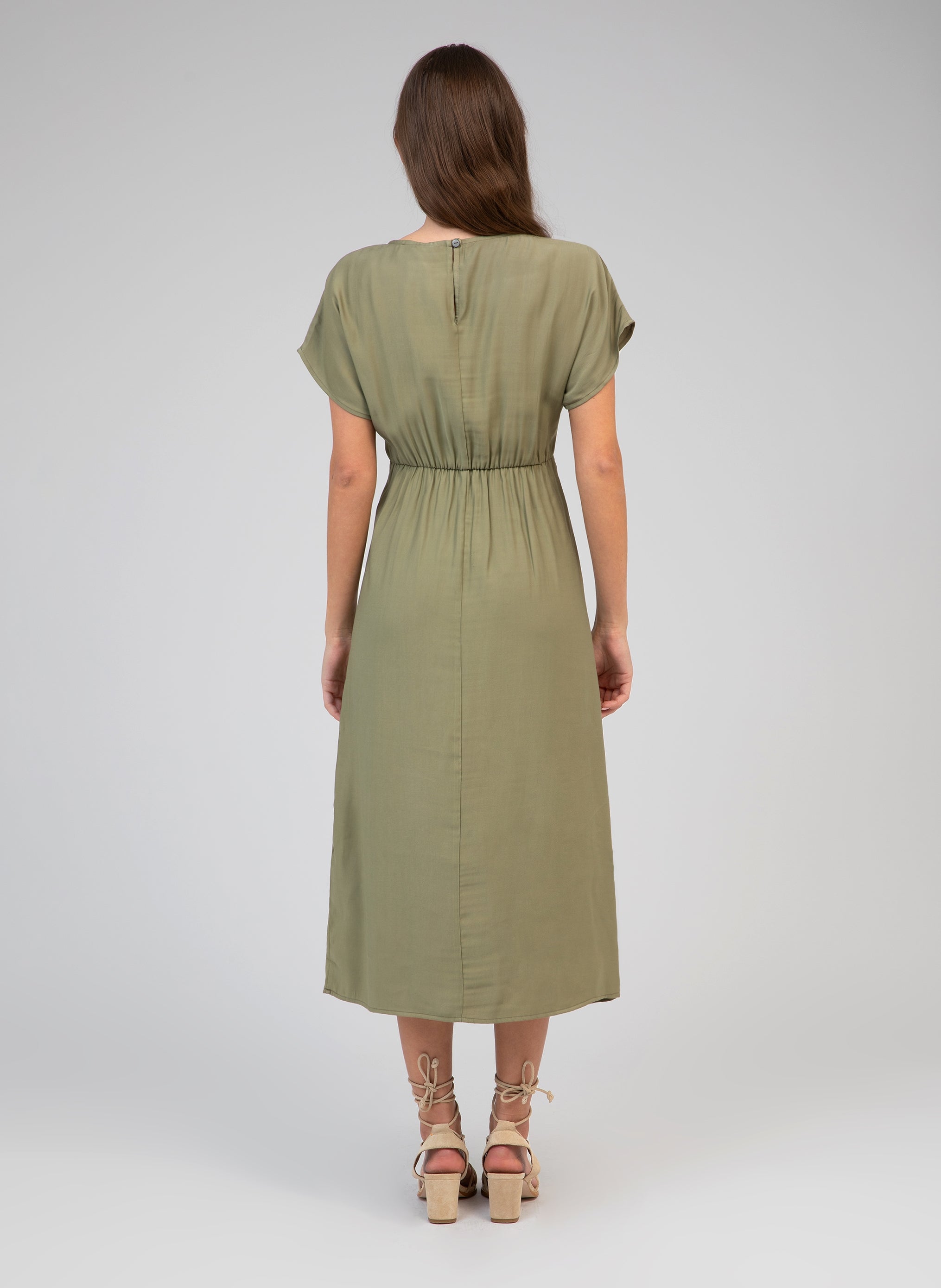 ROBE MIDI MOUNDY militaire