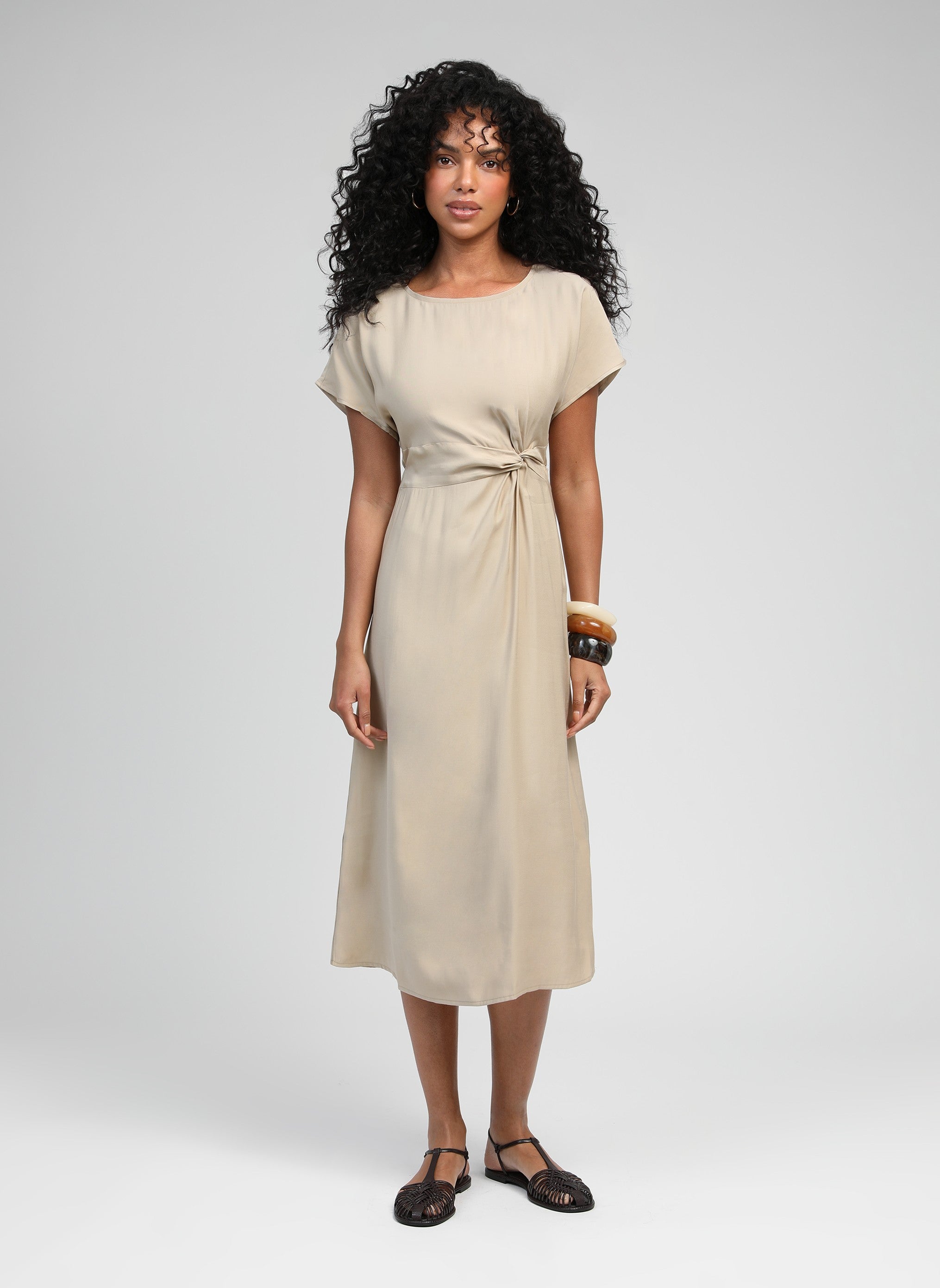 ROBE MIDI MOUNDY corail