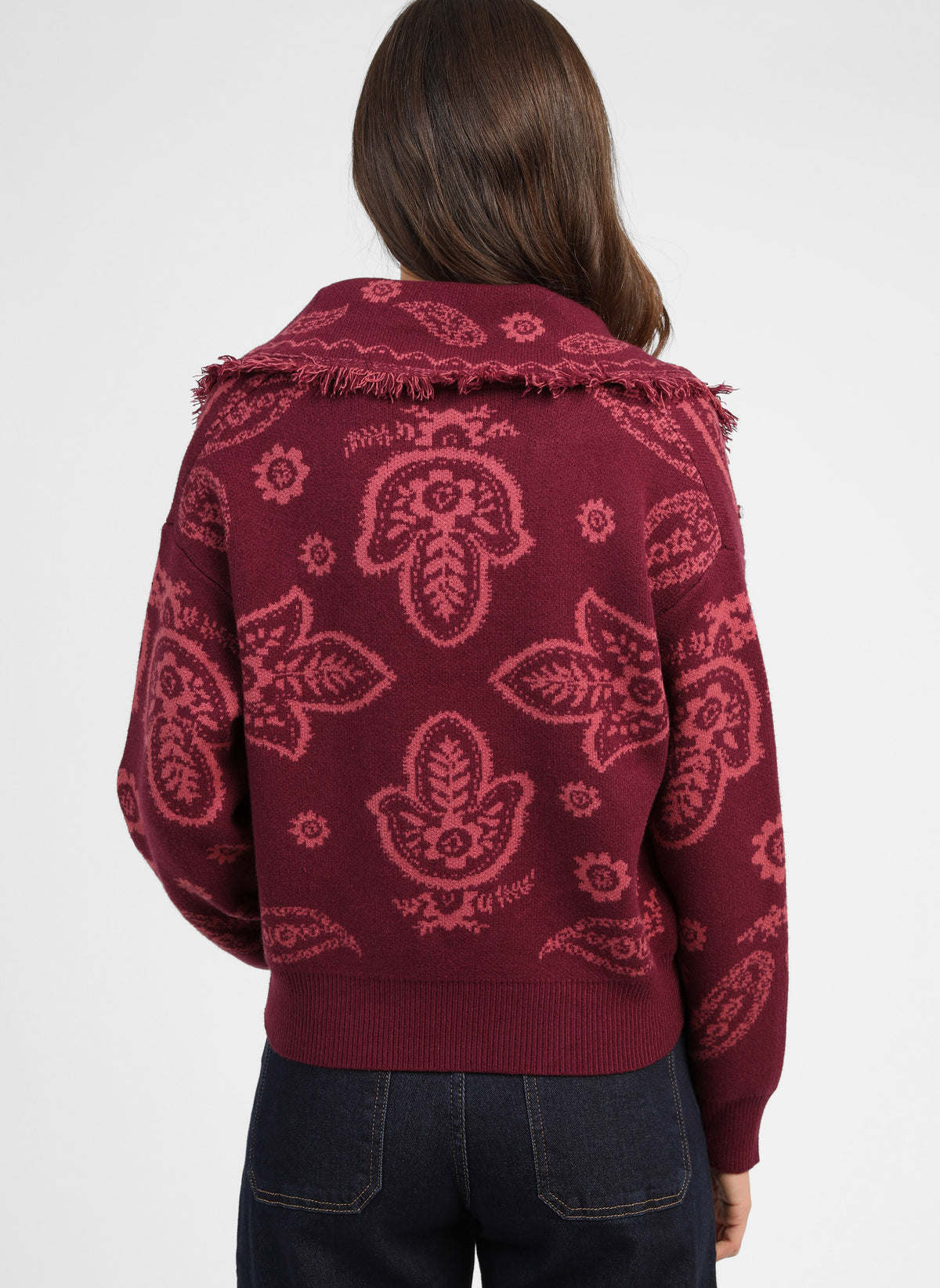 GILET NARIKA grenat