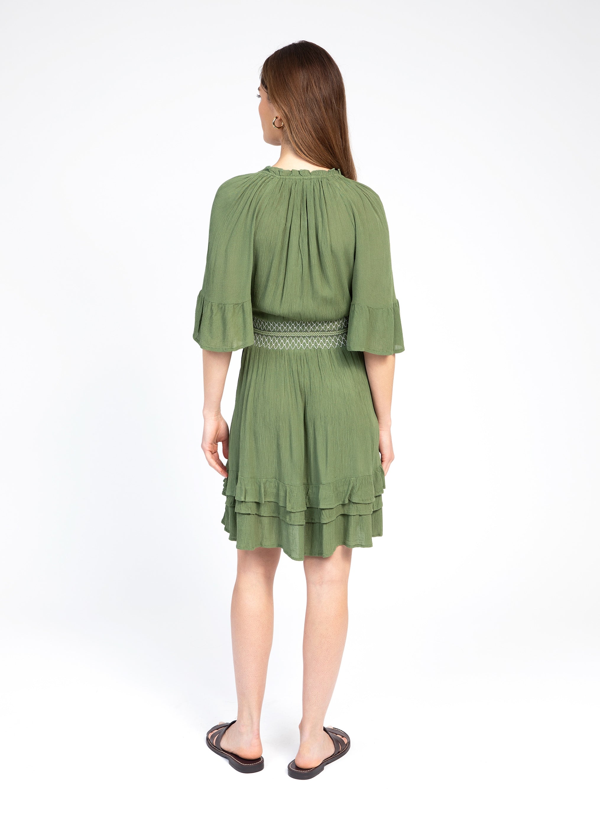 ROBE COURTE OBASTY olive