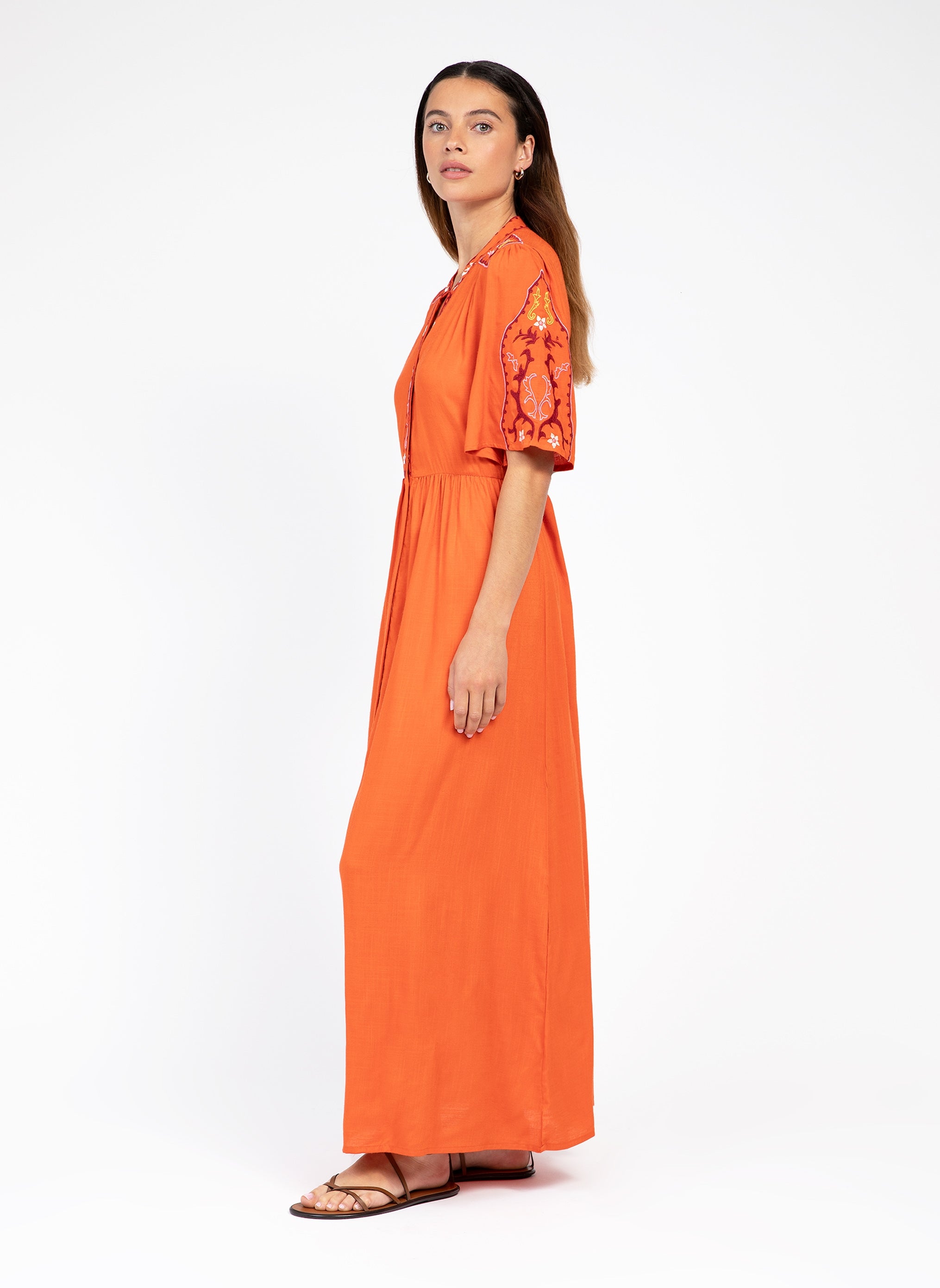 OBEMY LONG DRESS orange