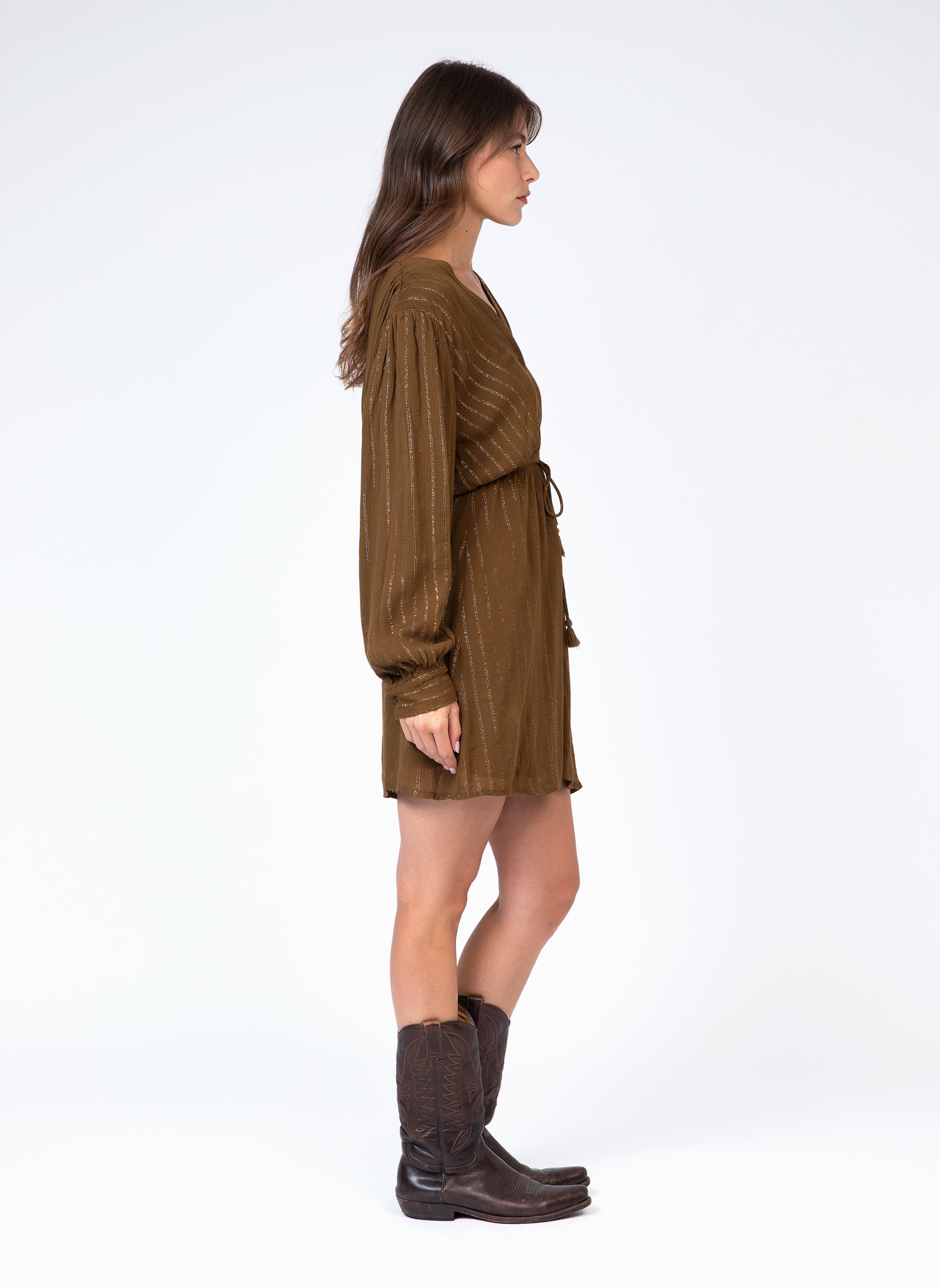 OCEA SHORT DRESS olive