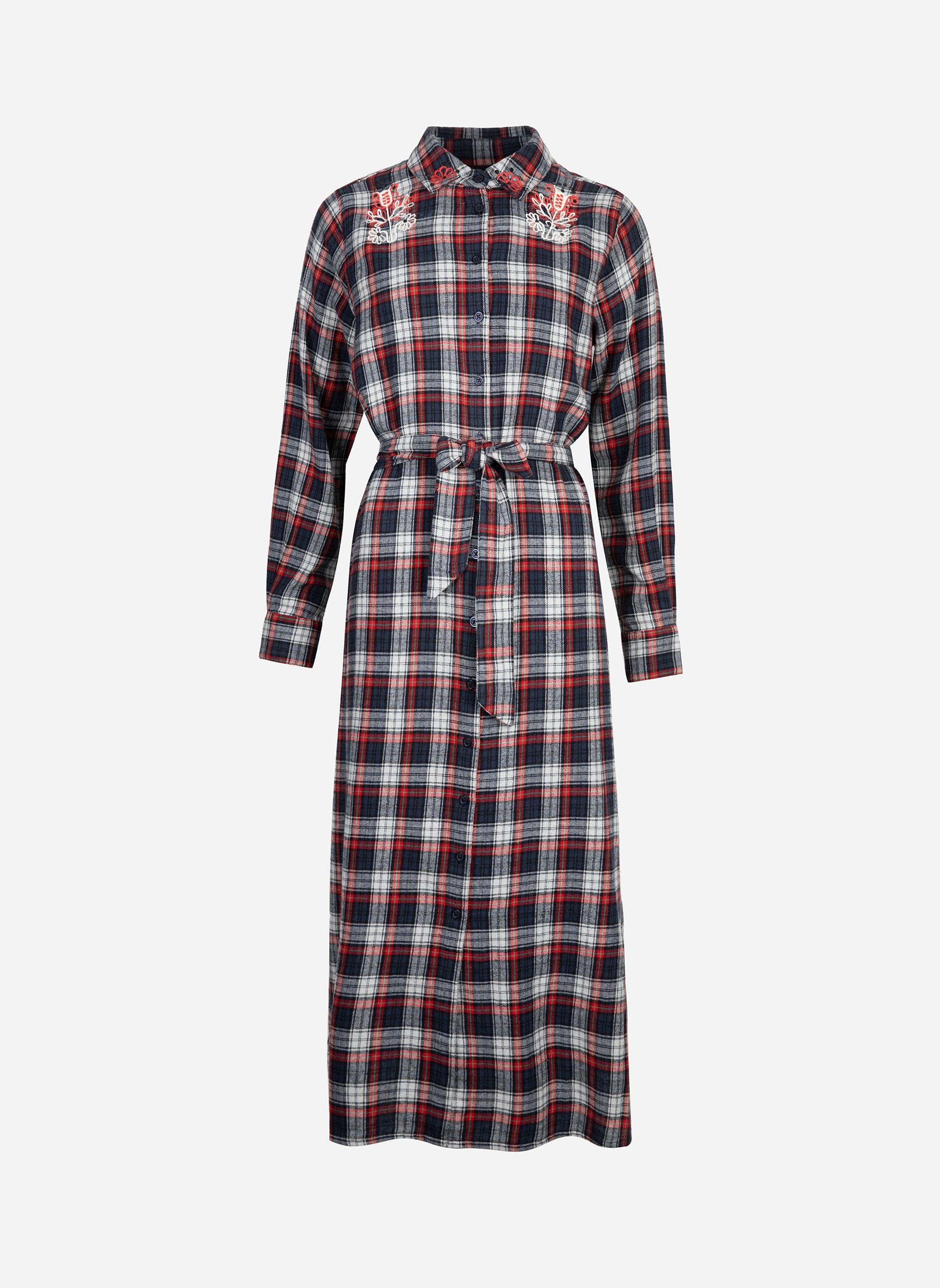 navy OCTAVE LONG DRESS