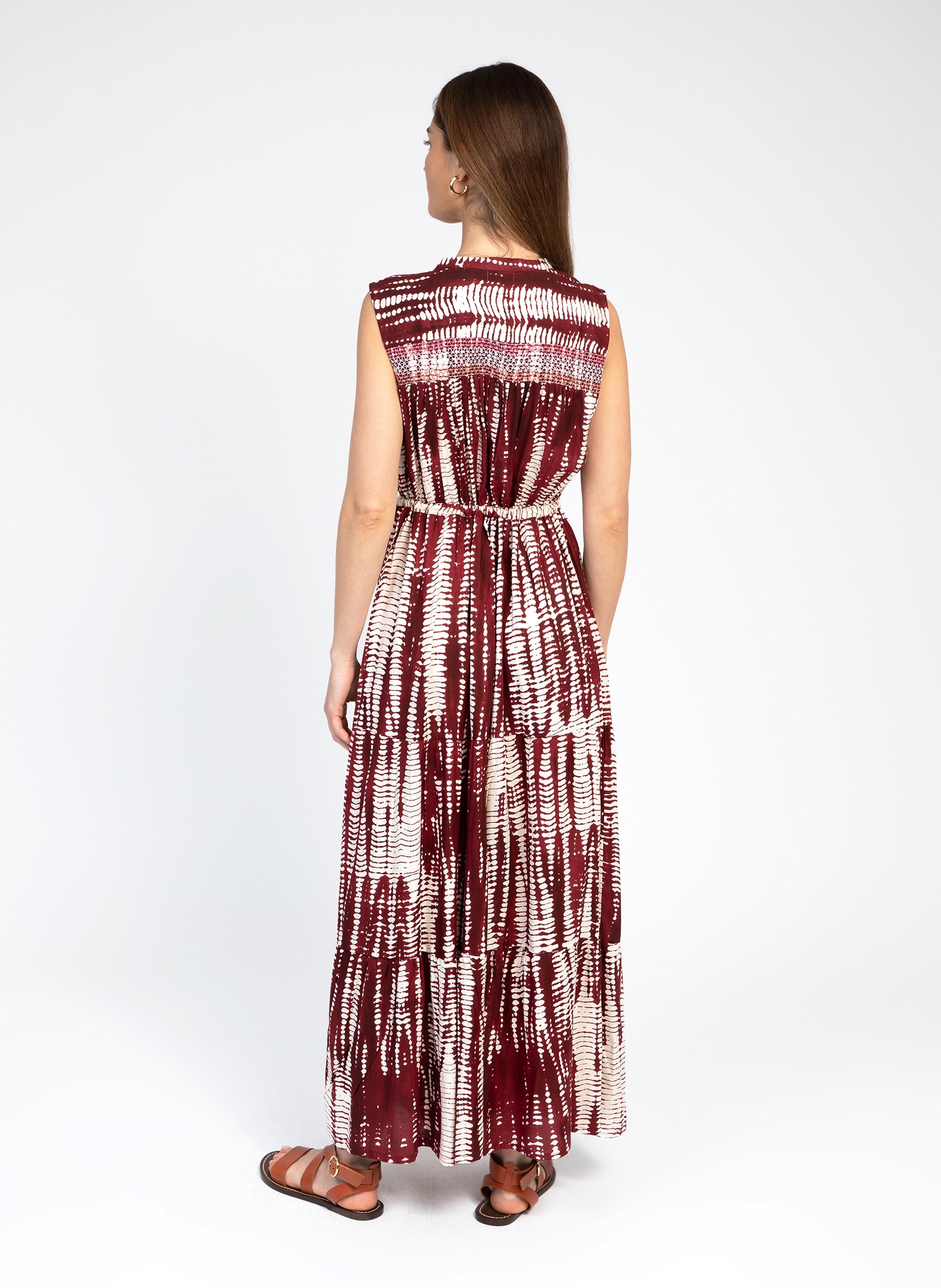 ROBE LONGUE ODALYSA bordeau