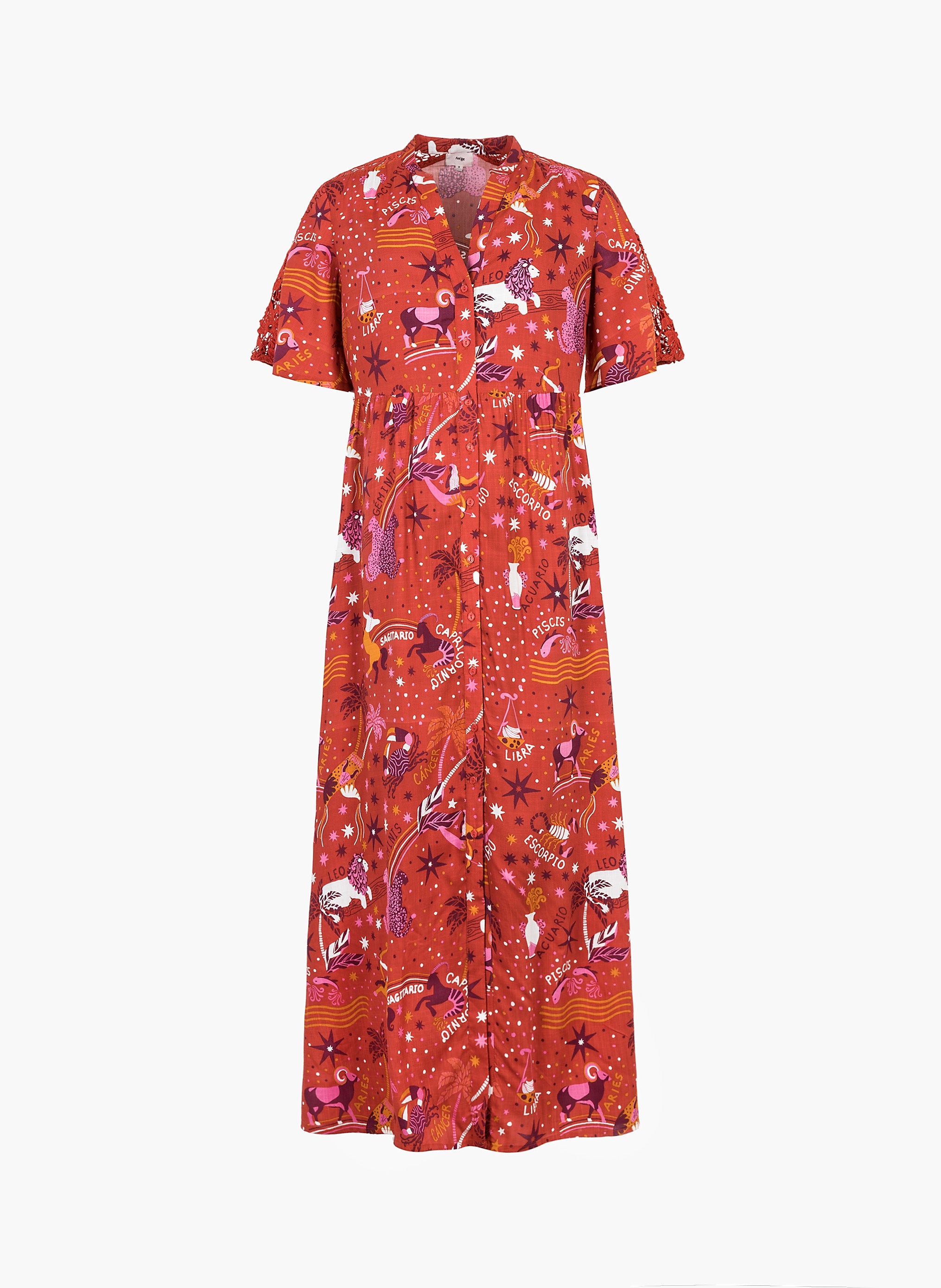 ODEMY circus LONG DRESS red