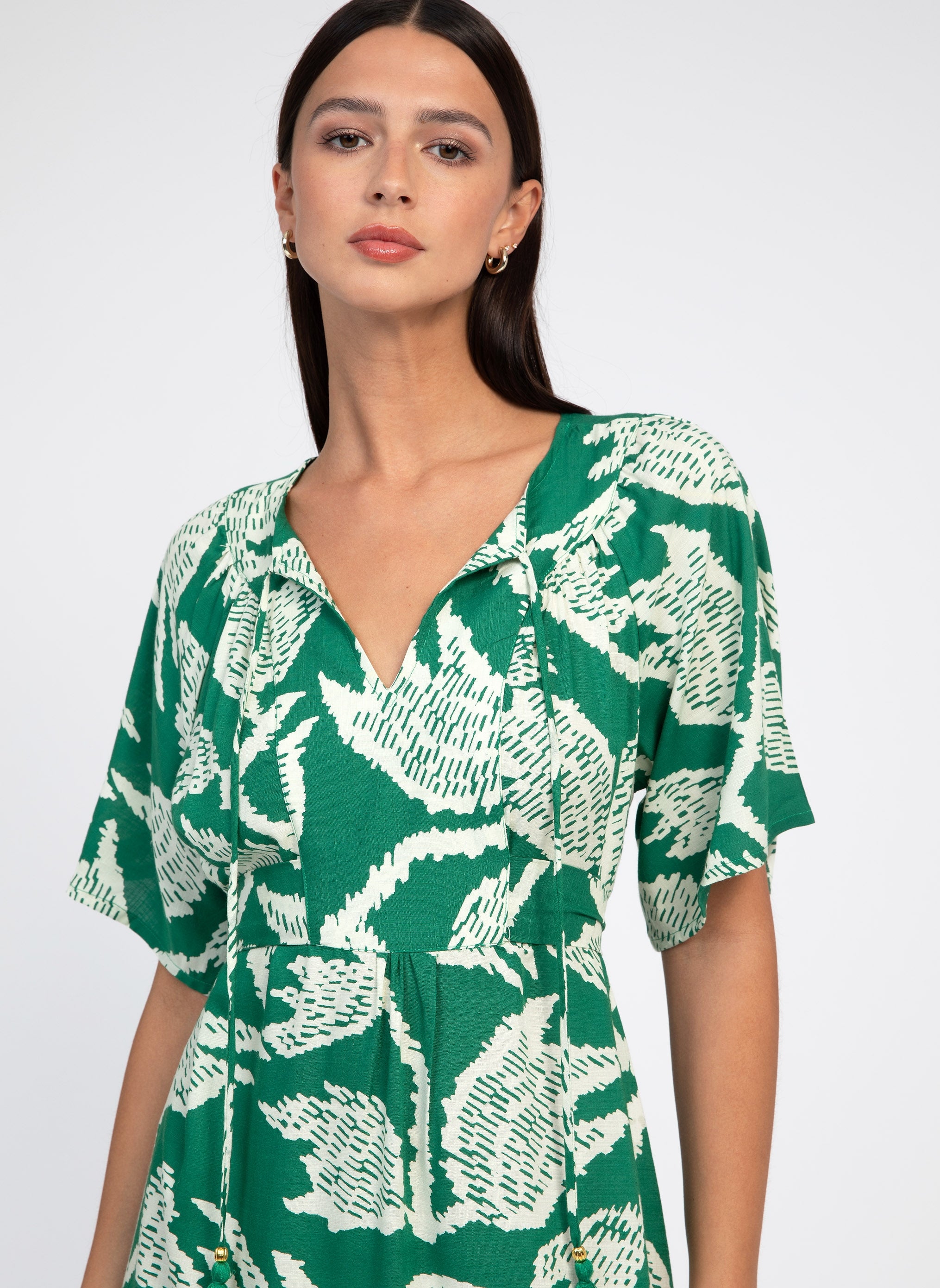 ROBE LONGUE ODIAS nabilo vert