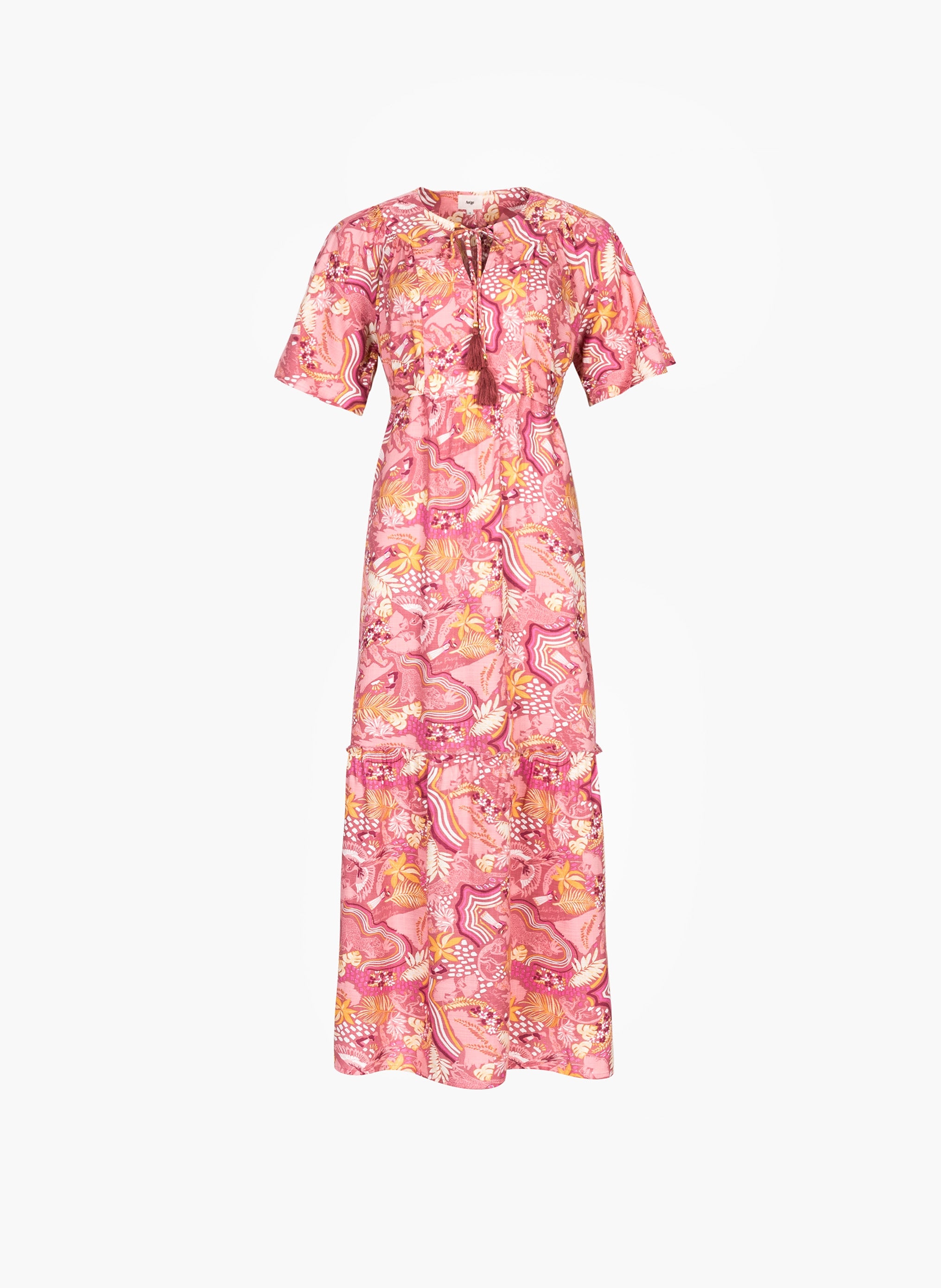 LONG DRESS ODIAS bolivia raspberry