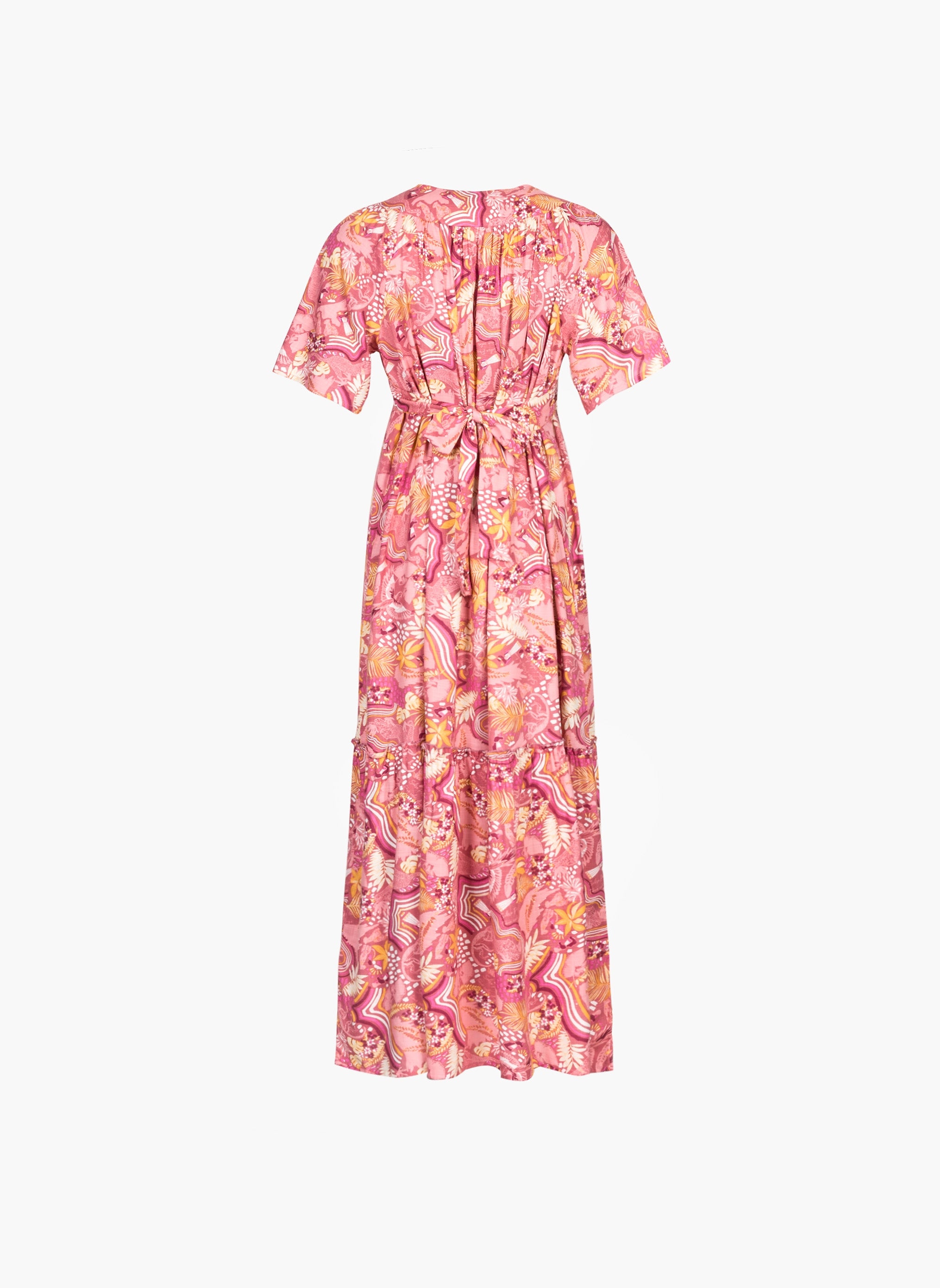 LONG DRESS ODIAS bolivia raspberry