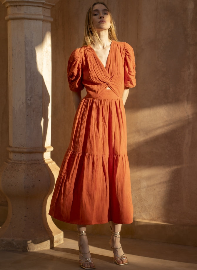 ROBE MIDI ODOUMA terracotta