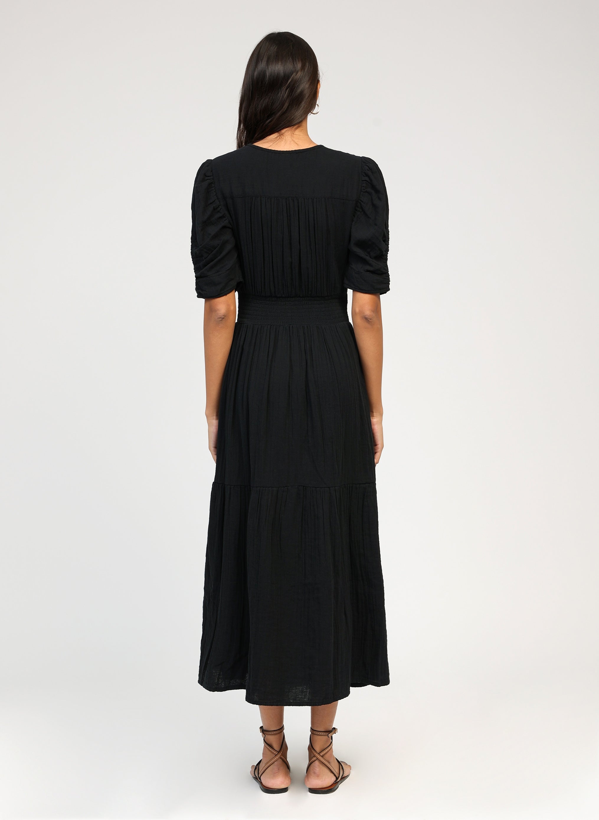 VESTIDO ODOUMA MIDI negro