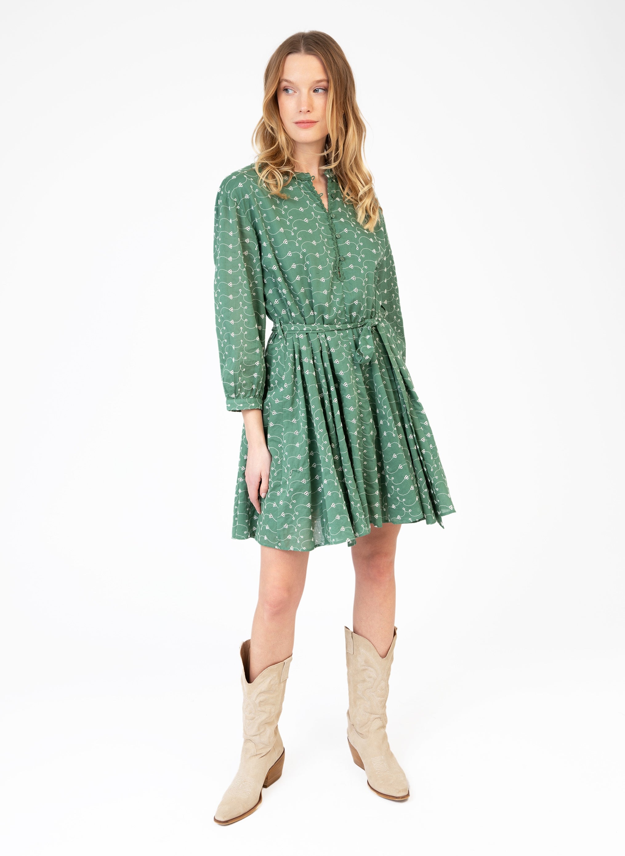 ODREANY SHORT DRESS green