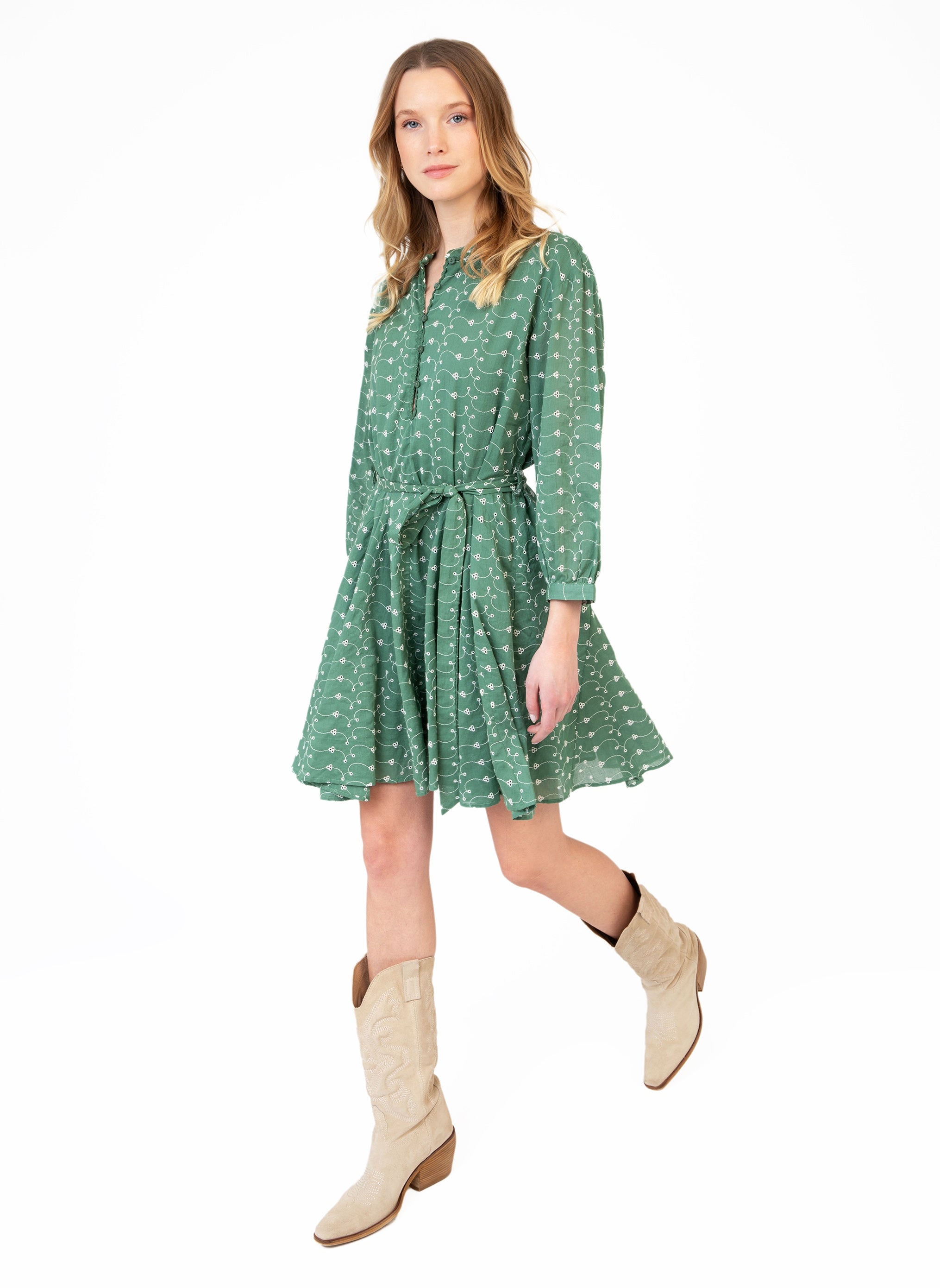 ODREANY SHORT DRESS green