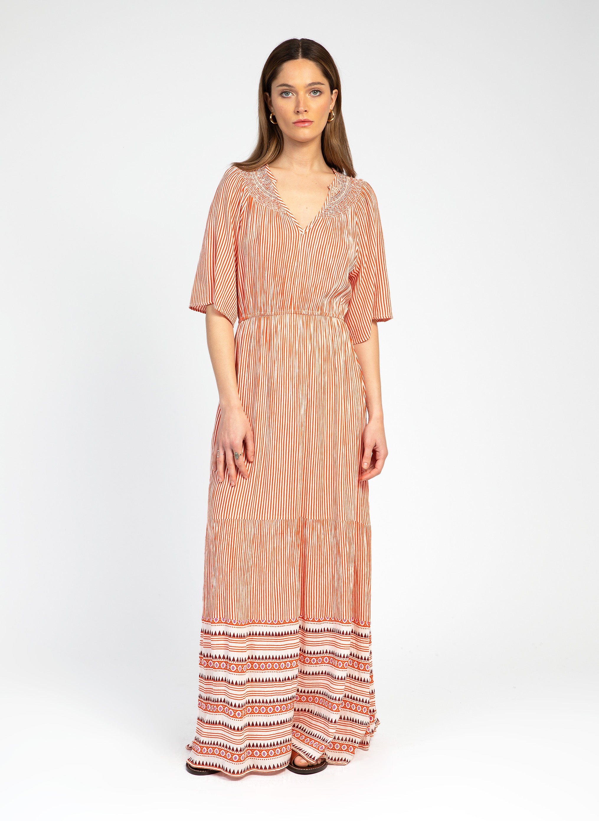 OFELIA LONG DRESS orange
