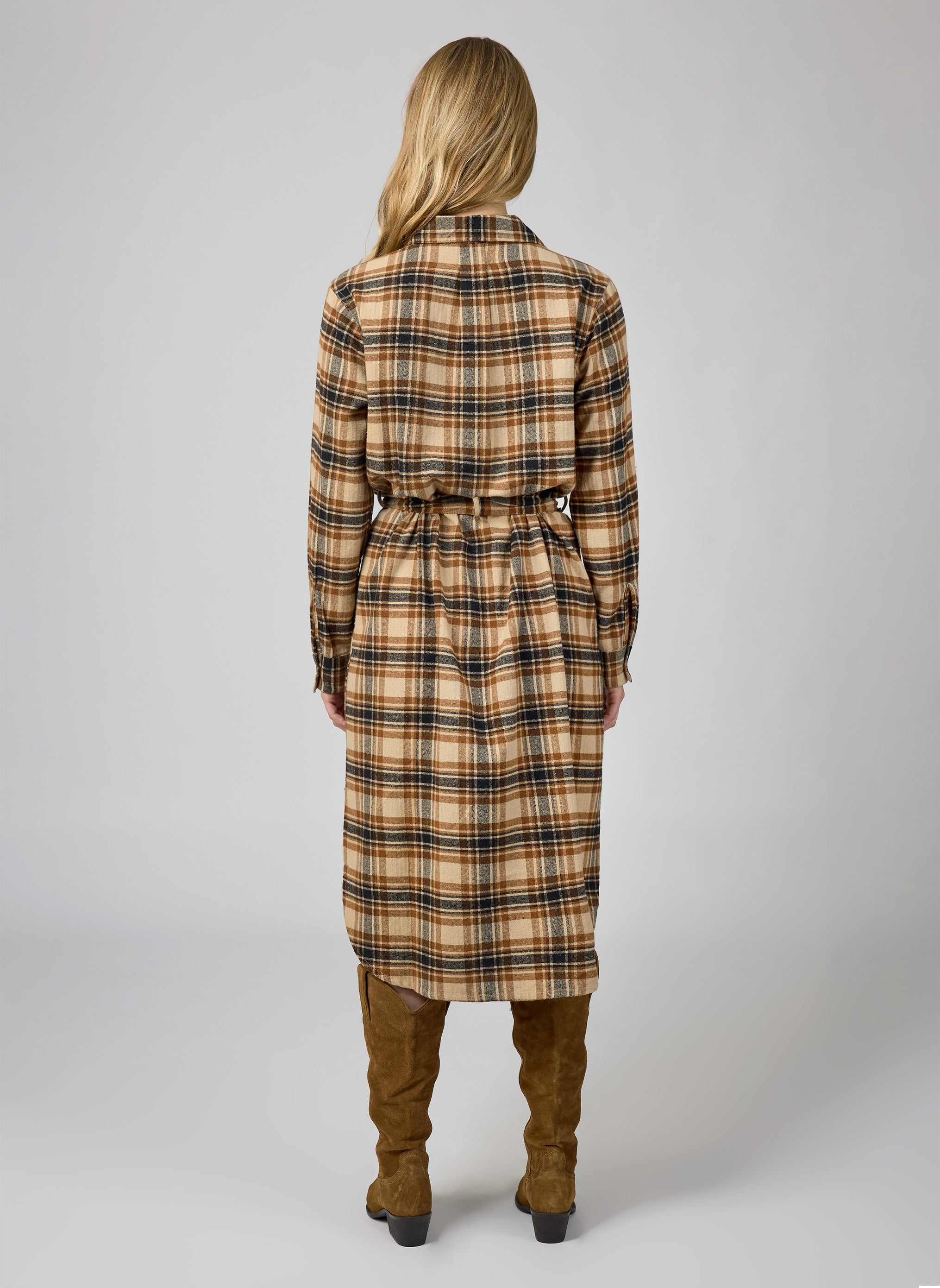 ROBE LONG OKSANE caramel