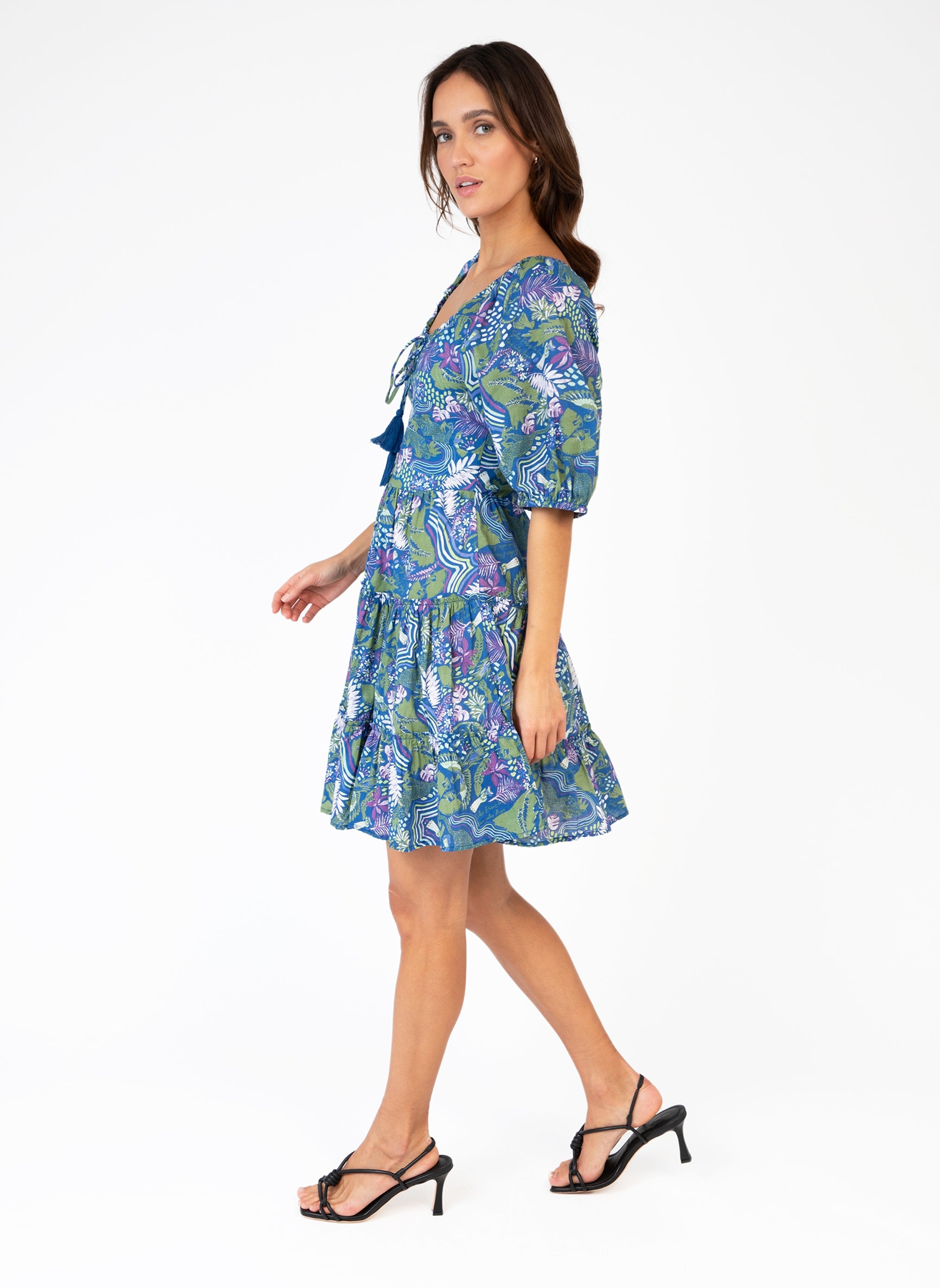 ROBE COURTE OLAVIE bolivia bleu