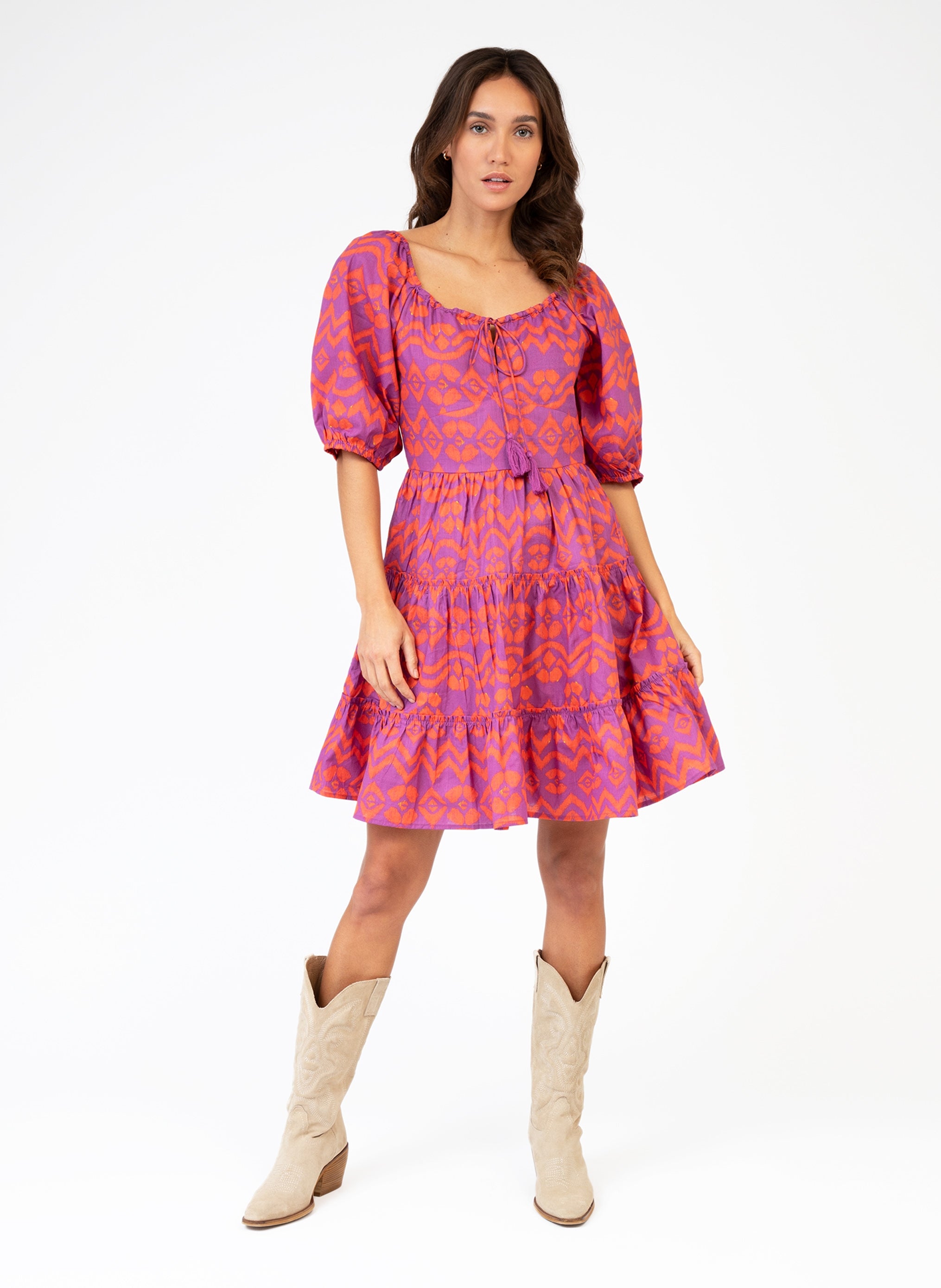 VESTIDO CORTO OLAVIE icarie orchid