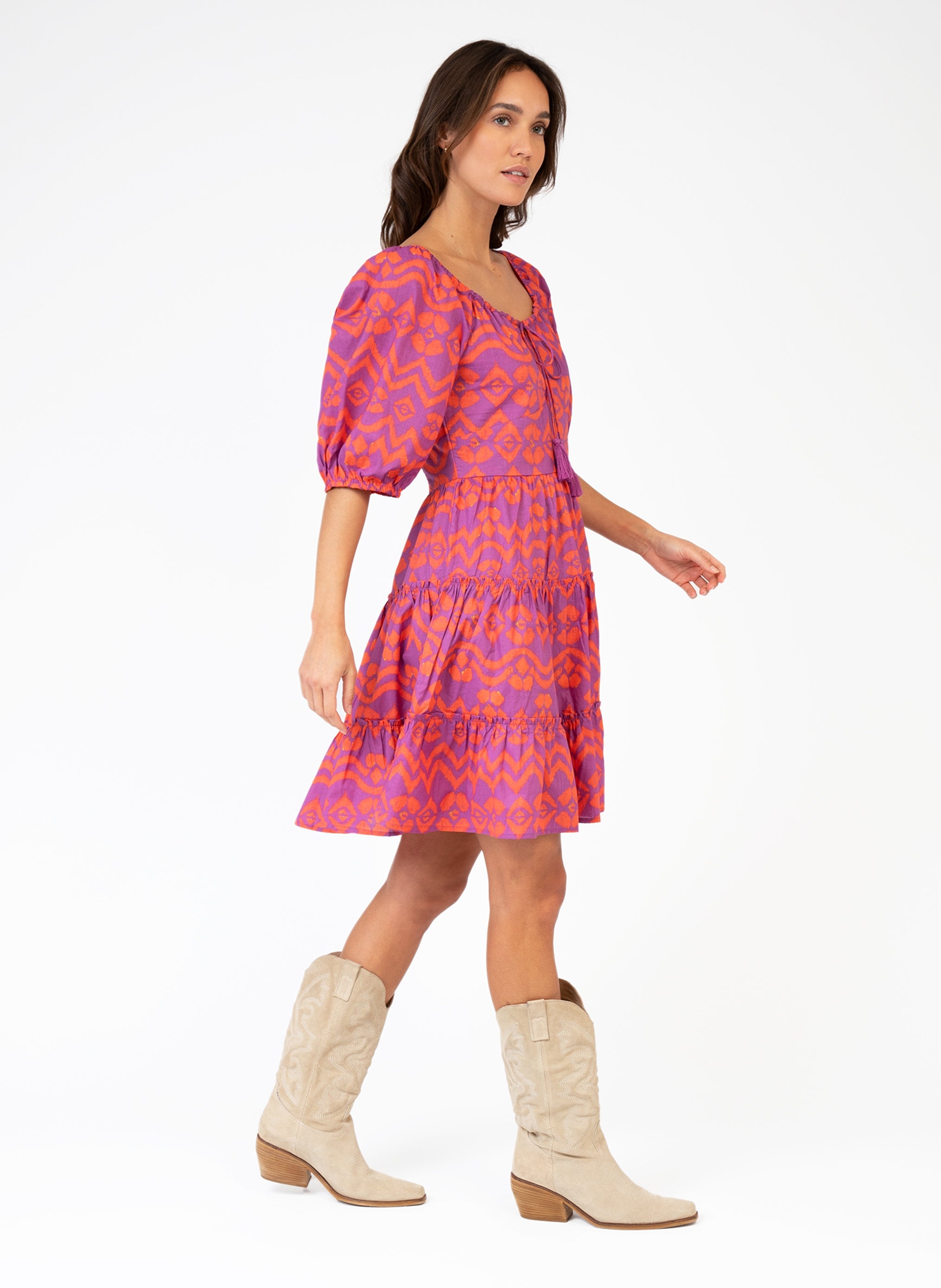 VESTIDO CORTO OLAVIE icarie orchid