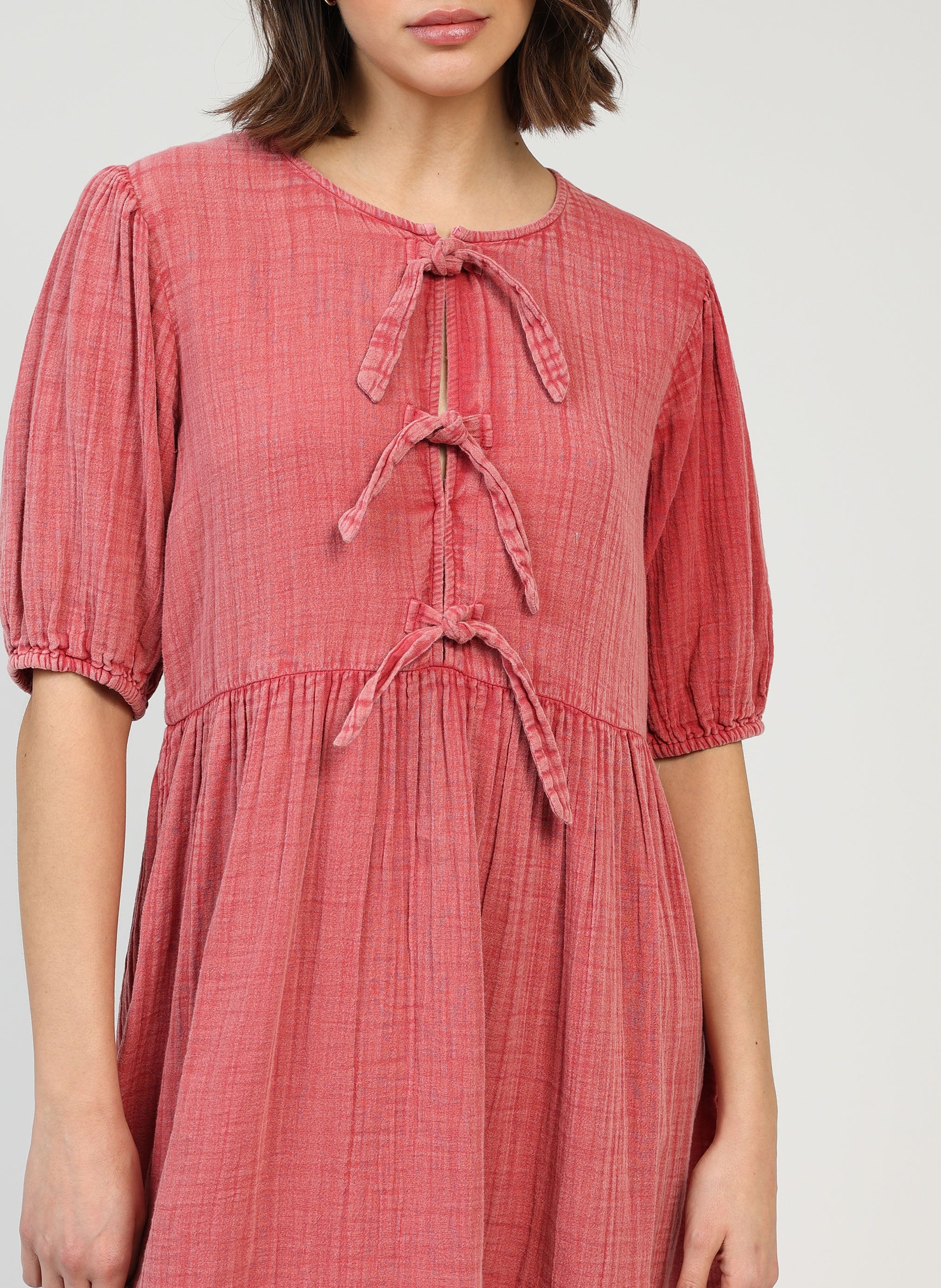 ROBE COURTE OLEONIA rose