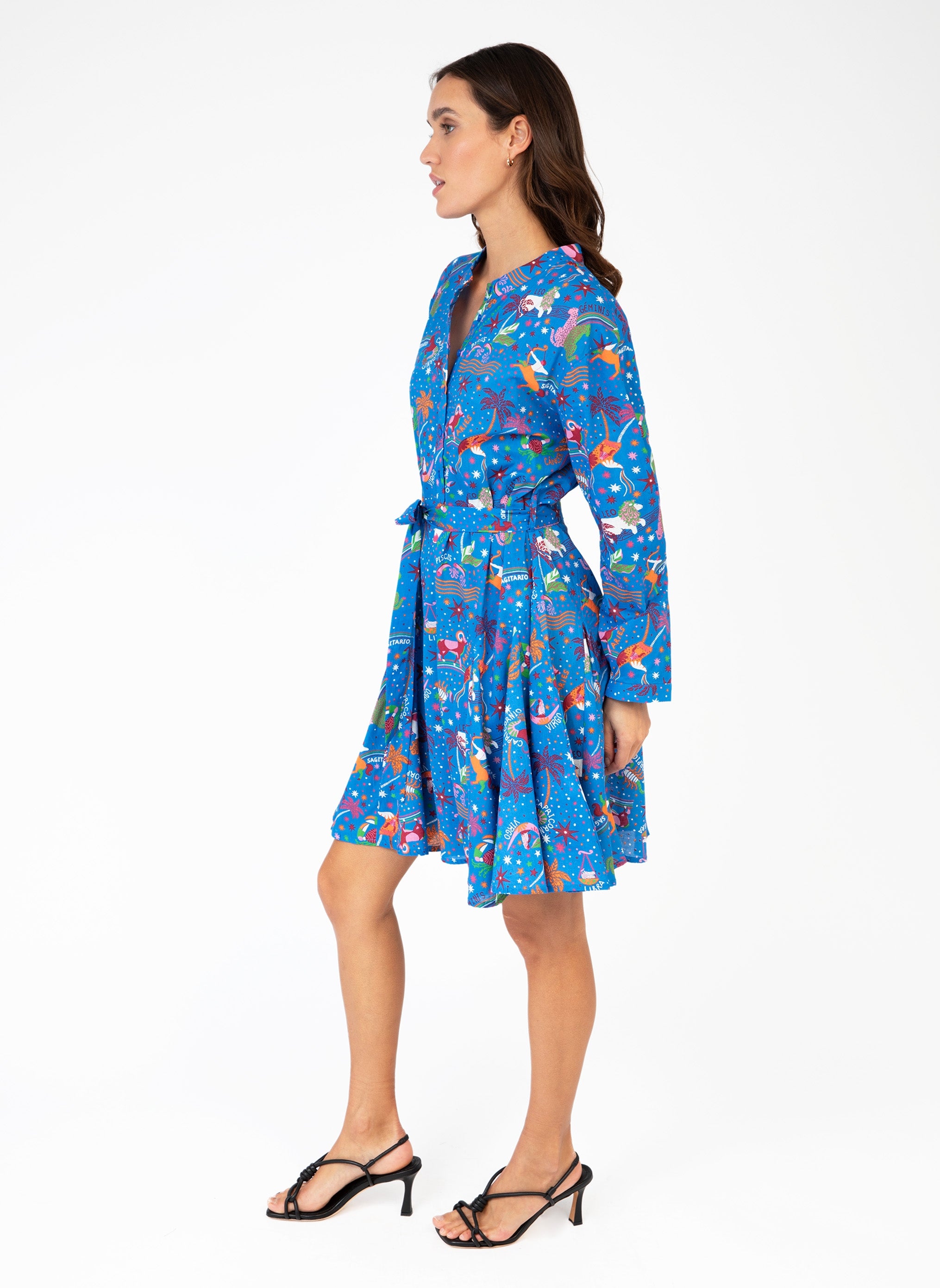 OLINATA SHORT DRESS circa blue