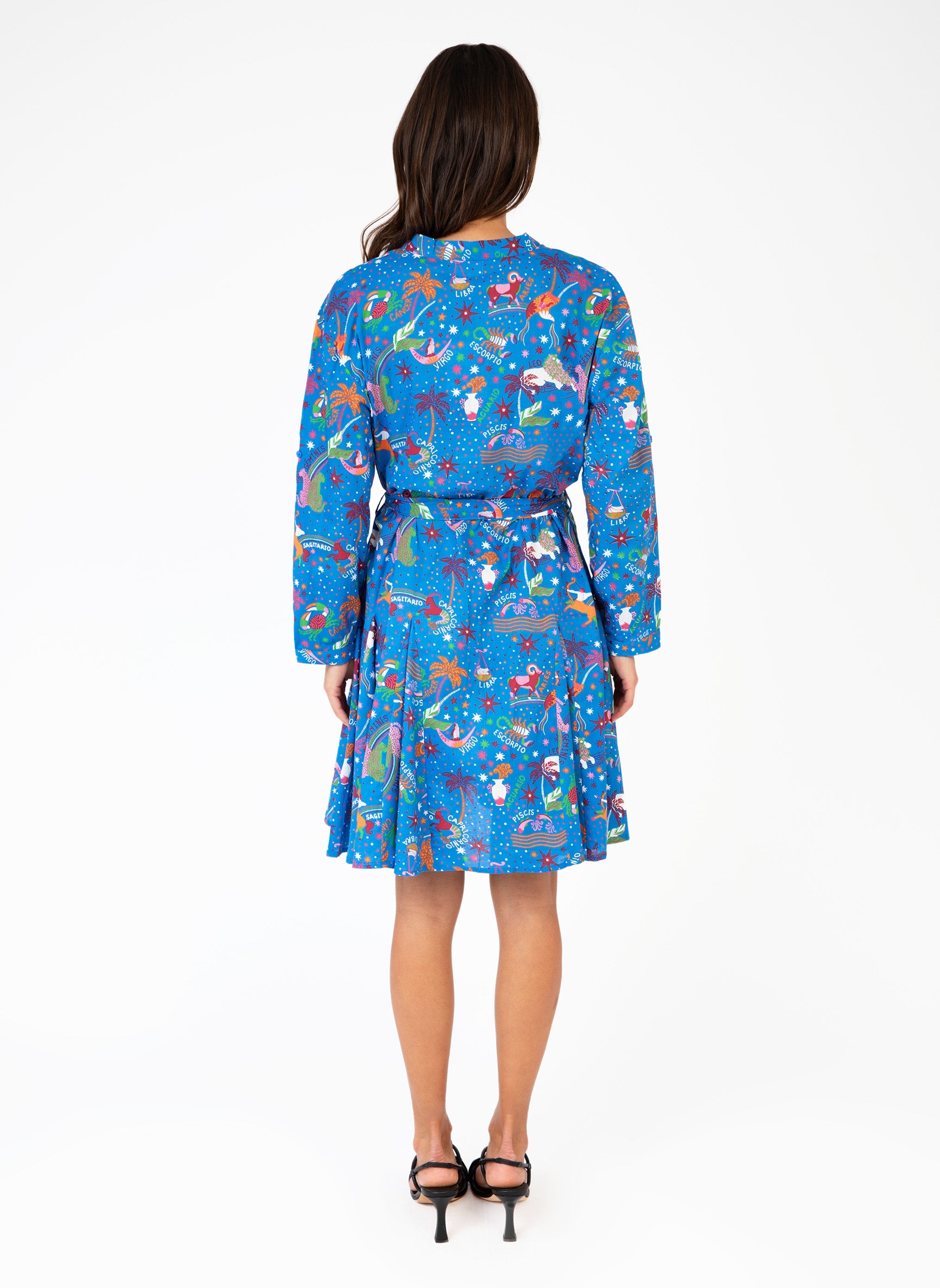 OLINATA SHORT DRESS circa blue