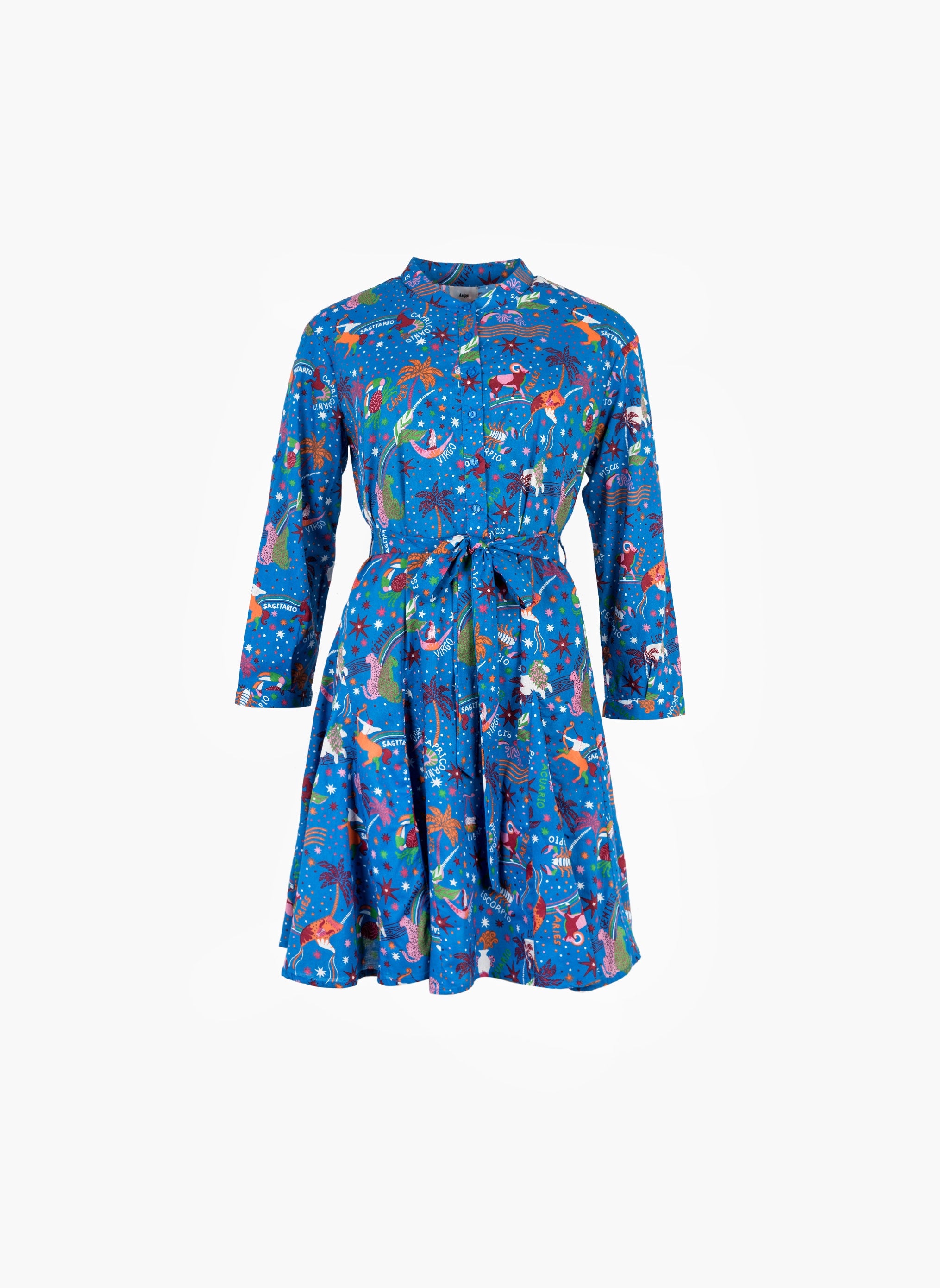 OLINATA SHORT DRESS circa blue