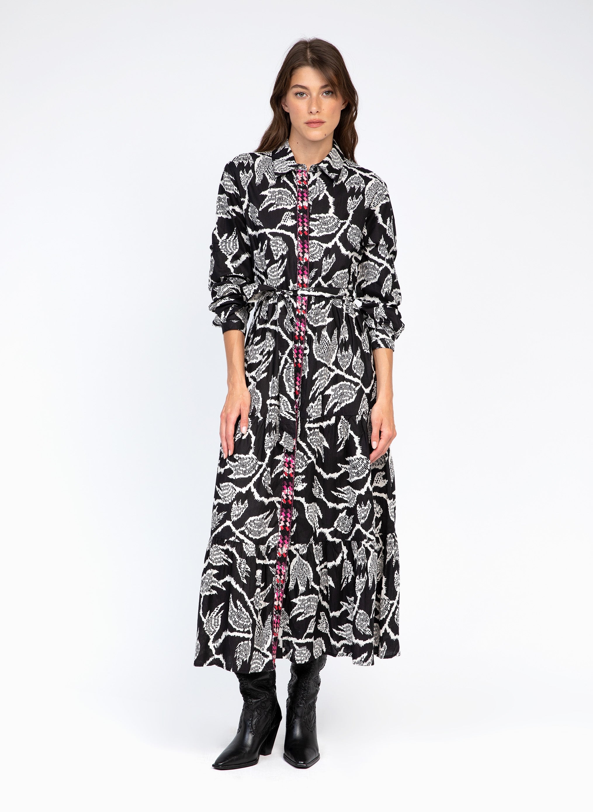 OLINTO LONG DRESS nabilo black