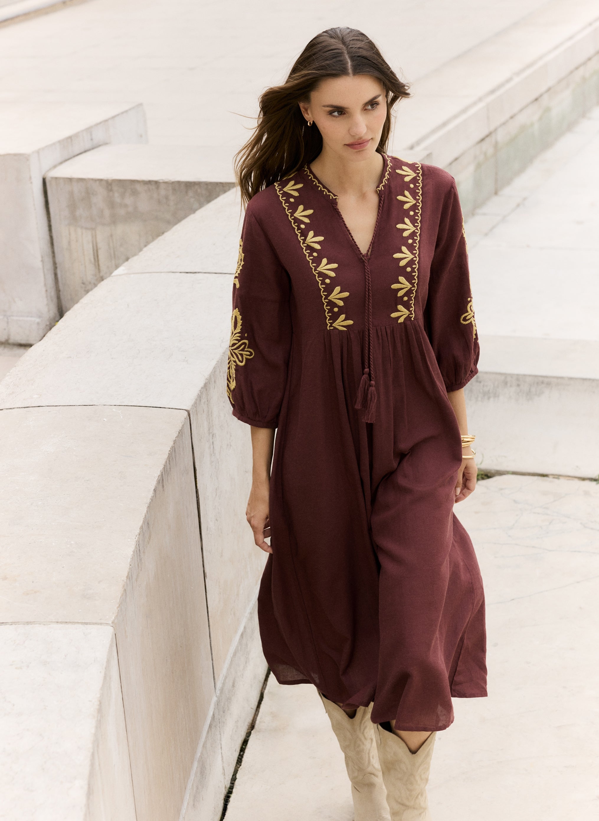 MIDI OLYVIERO malaga DRESS