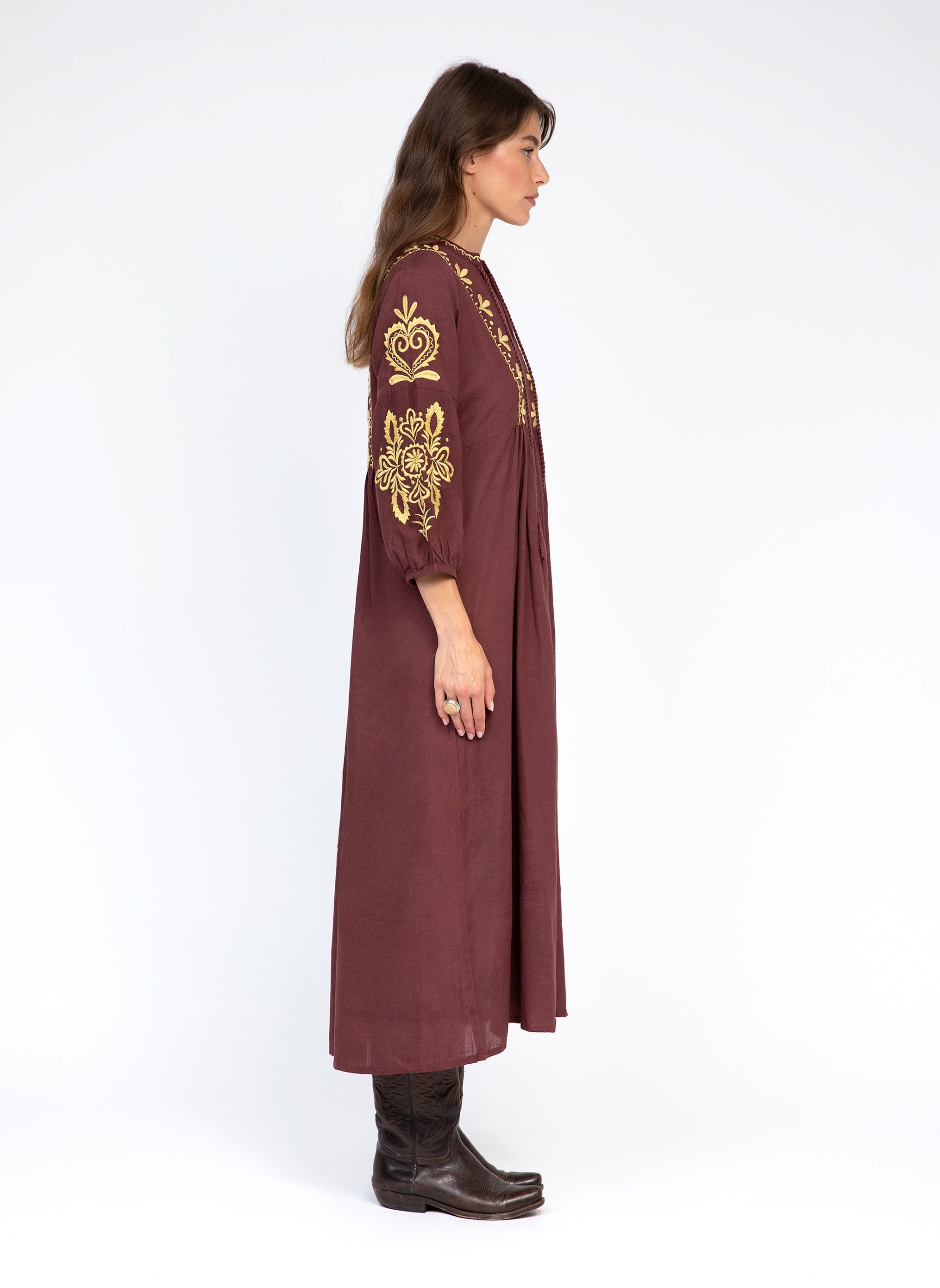 MIDI OLYVIERO malaga DRESS