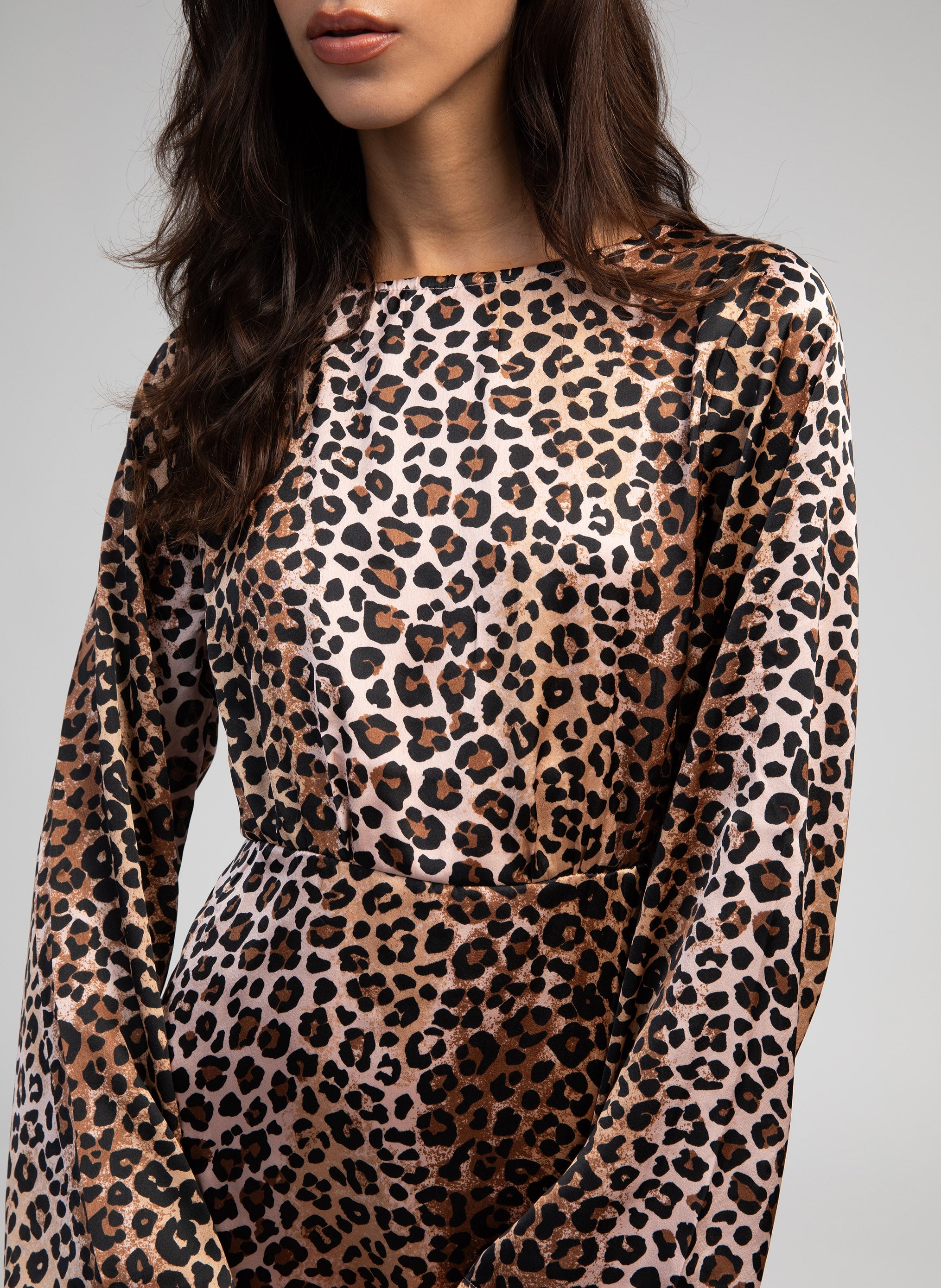 ROBE MIDI OMELIE louvy chocolat