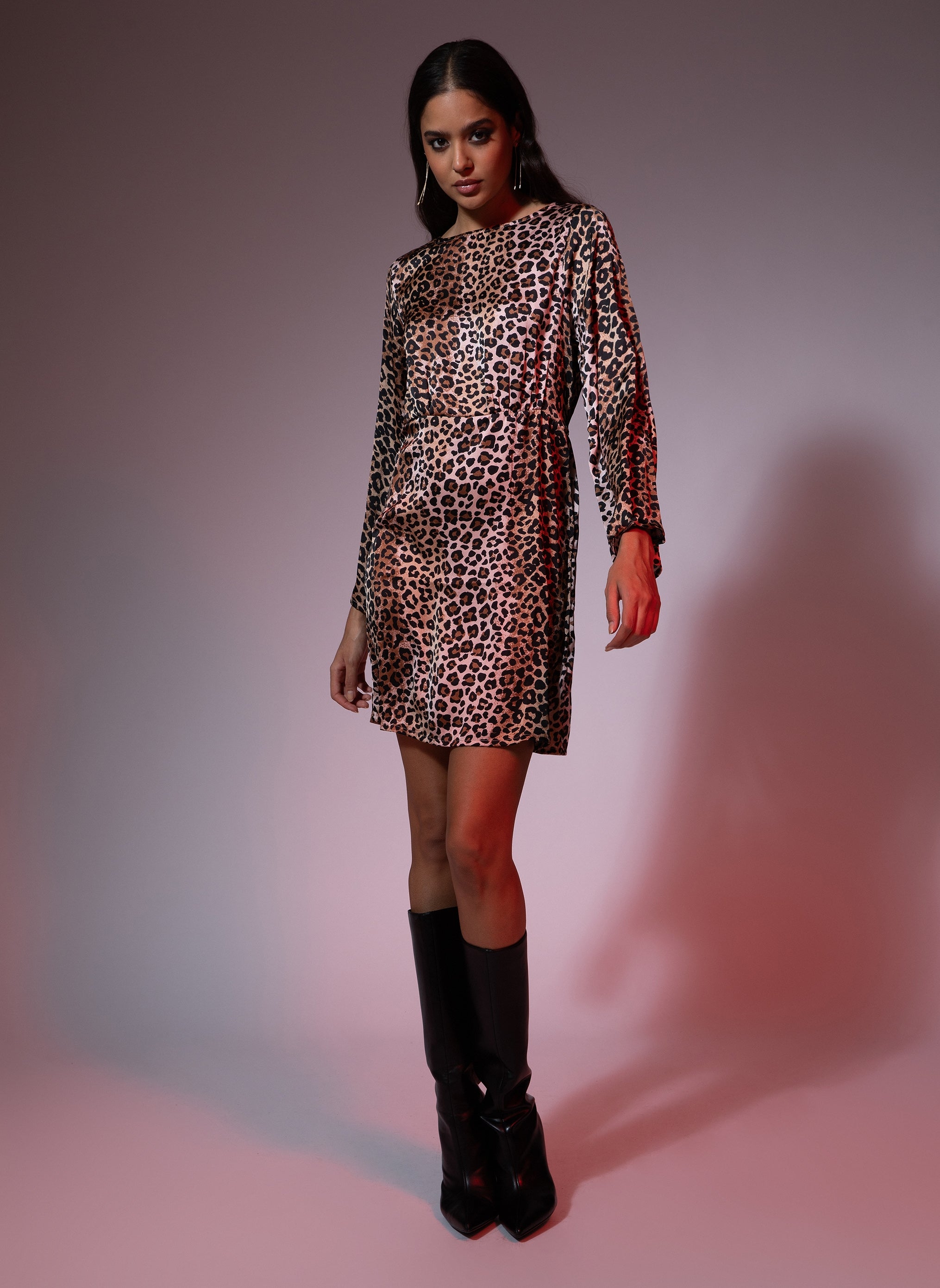 OMELIE MIDI DRESS chocolate louvy