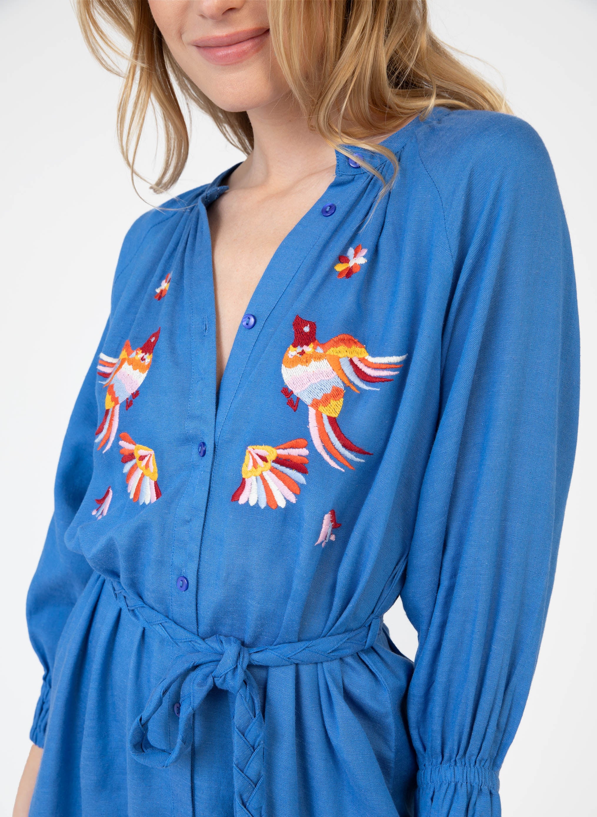 ROBE MIDI ONORIA bleu
