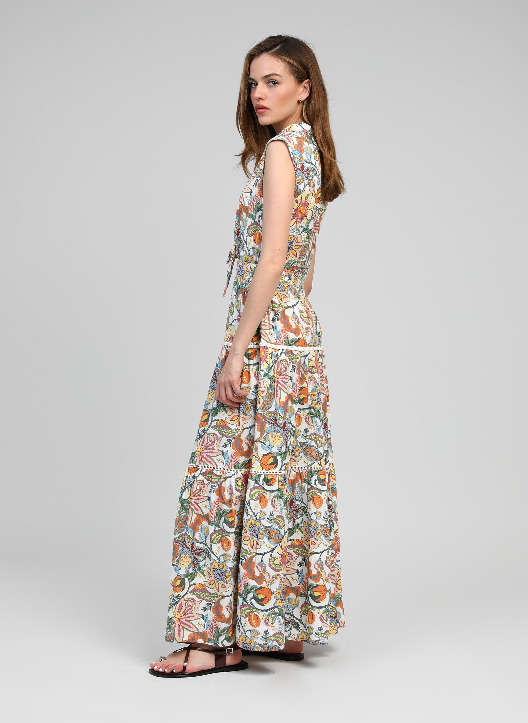 ROBE LONGUE OPAVIA felicity ecru