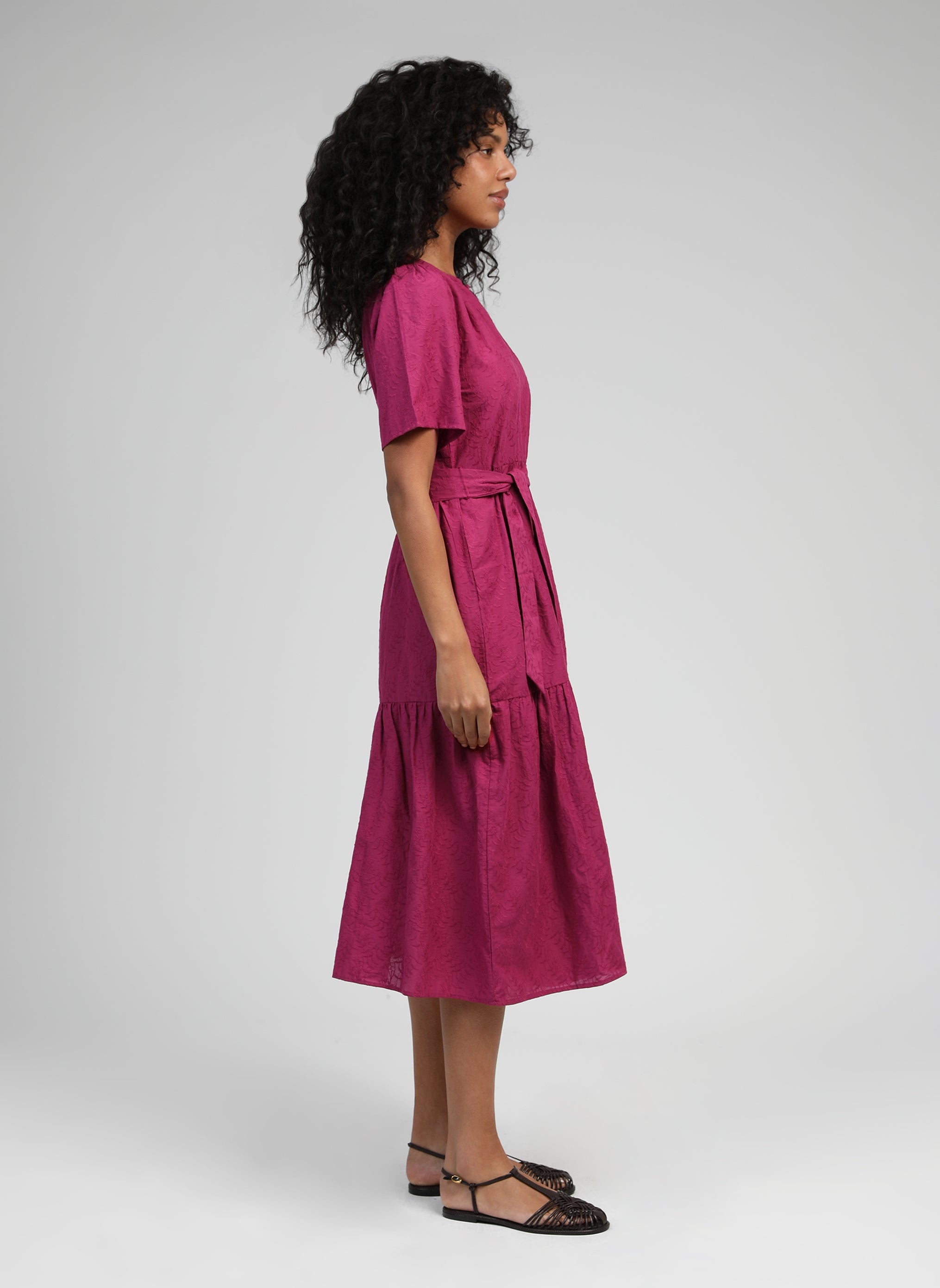 ORAZILA cherry MIDI DRESS