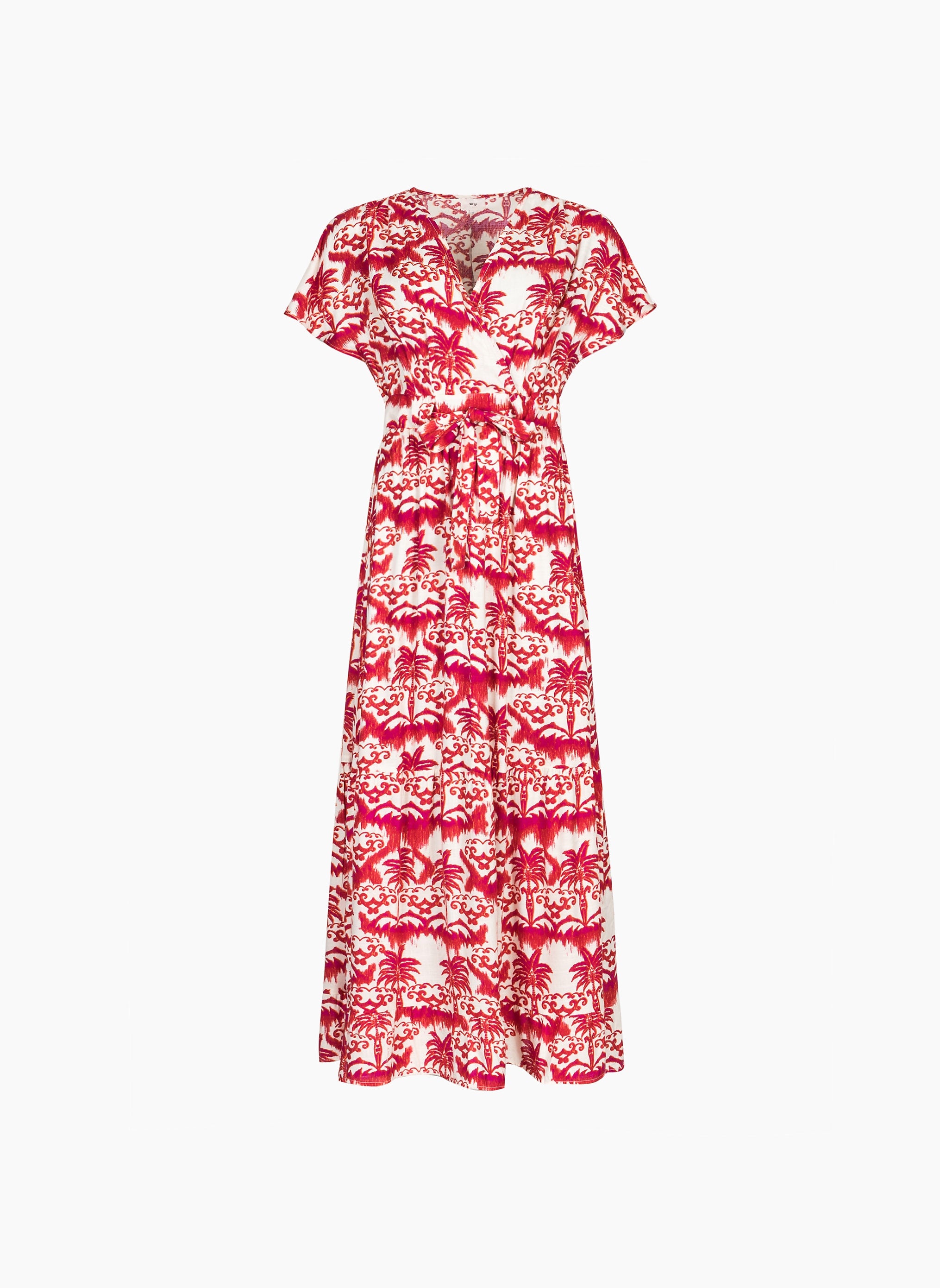 ORLENA palmita fushia VESTIDO LARGO