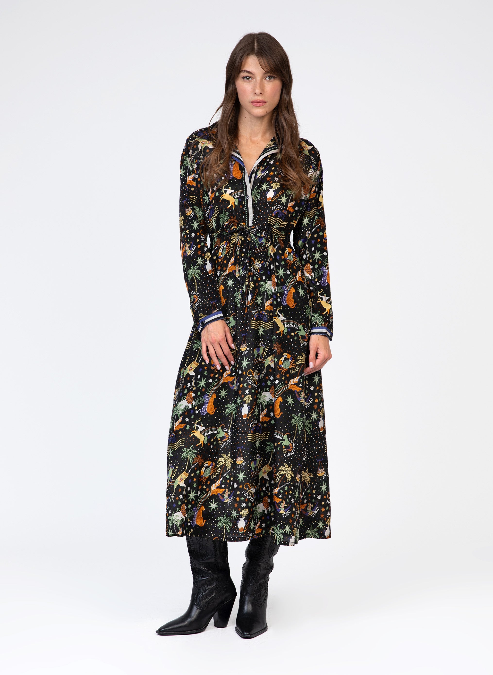 ROBE LONGUE OSALLY circa noir