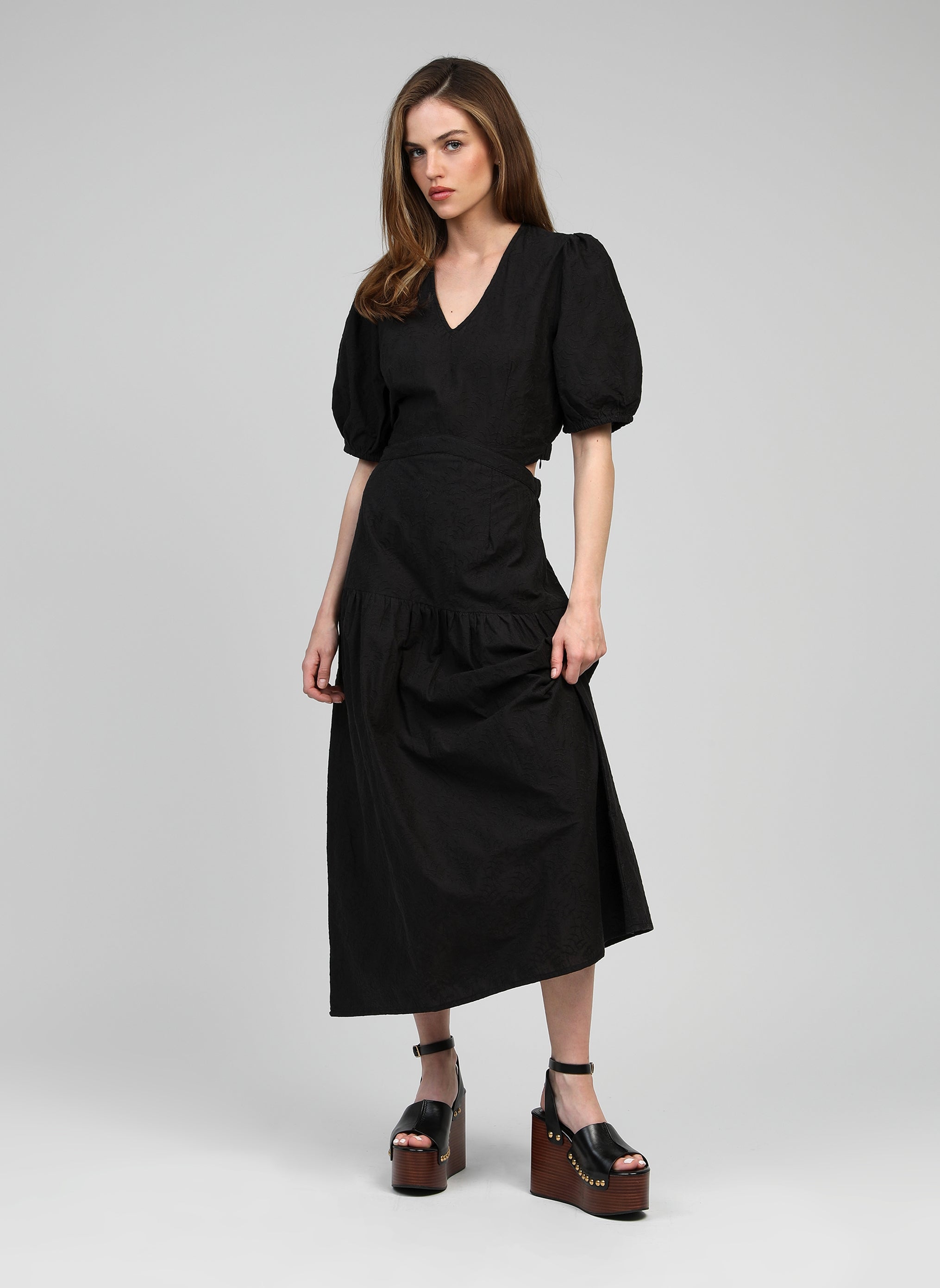 OSEILA MIDI DRESS black