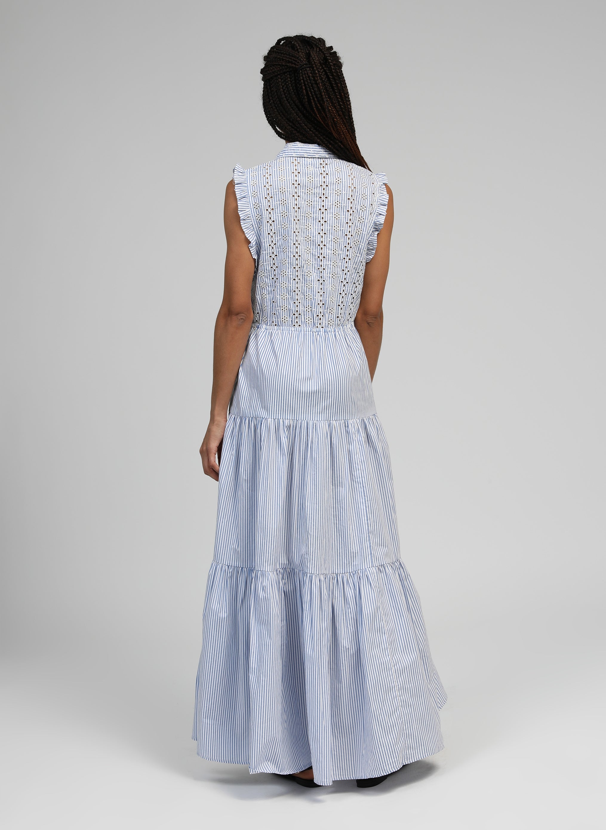 ROBE LONGUE OSSELY bleu