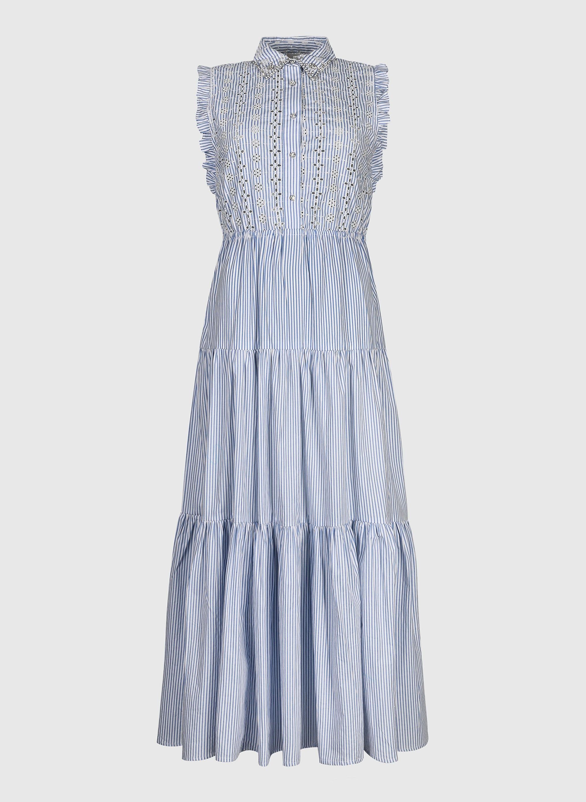 ROBE LONGUE OSSELY bleu