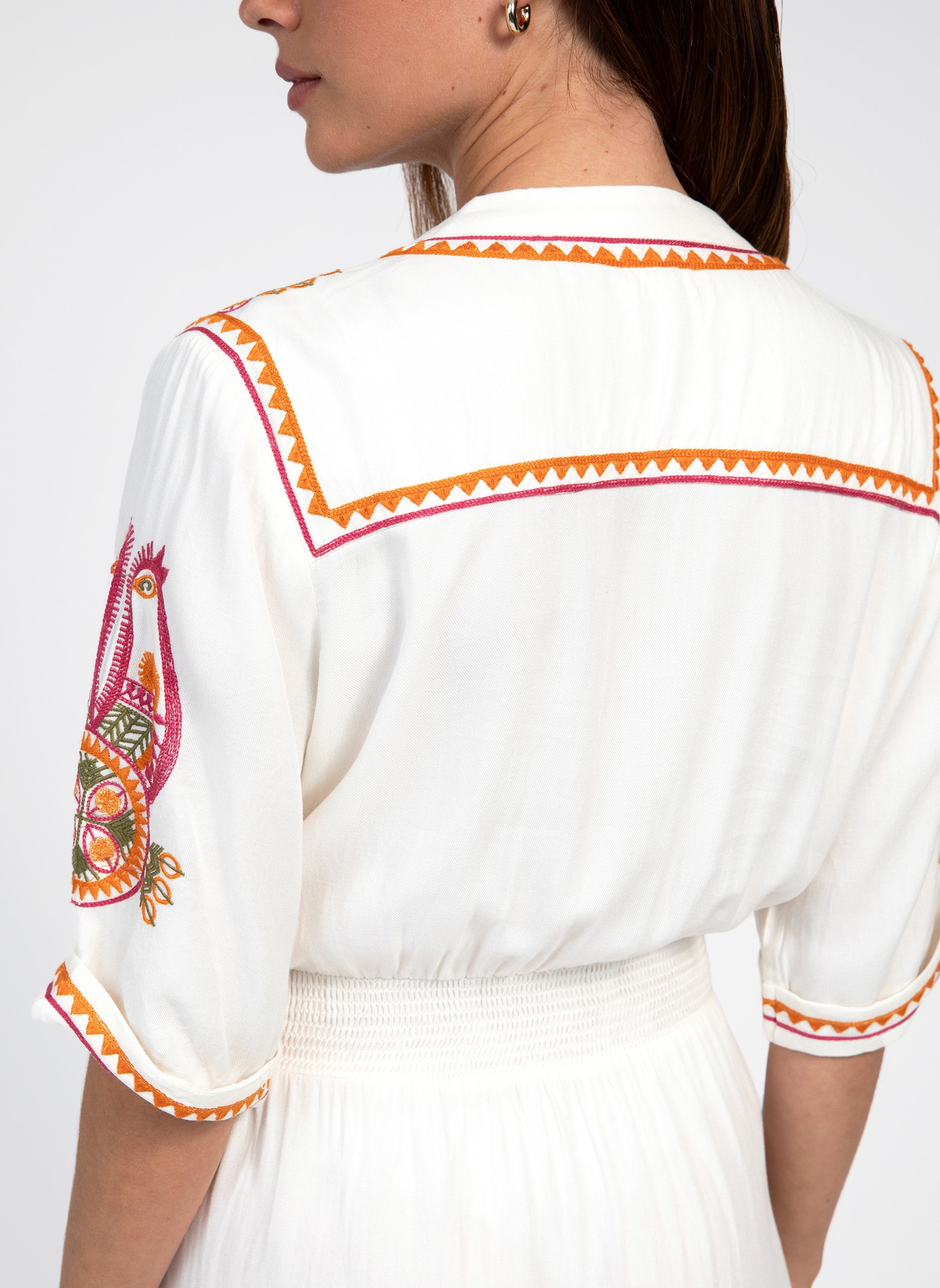 VESTIDO CORTO OSSO crudo