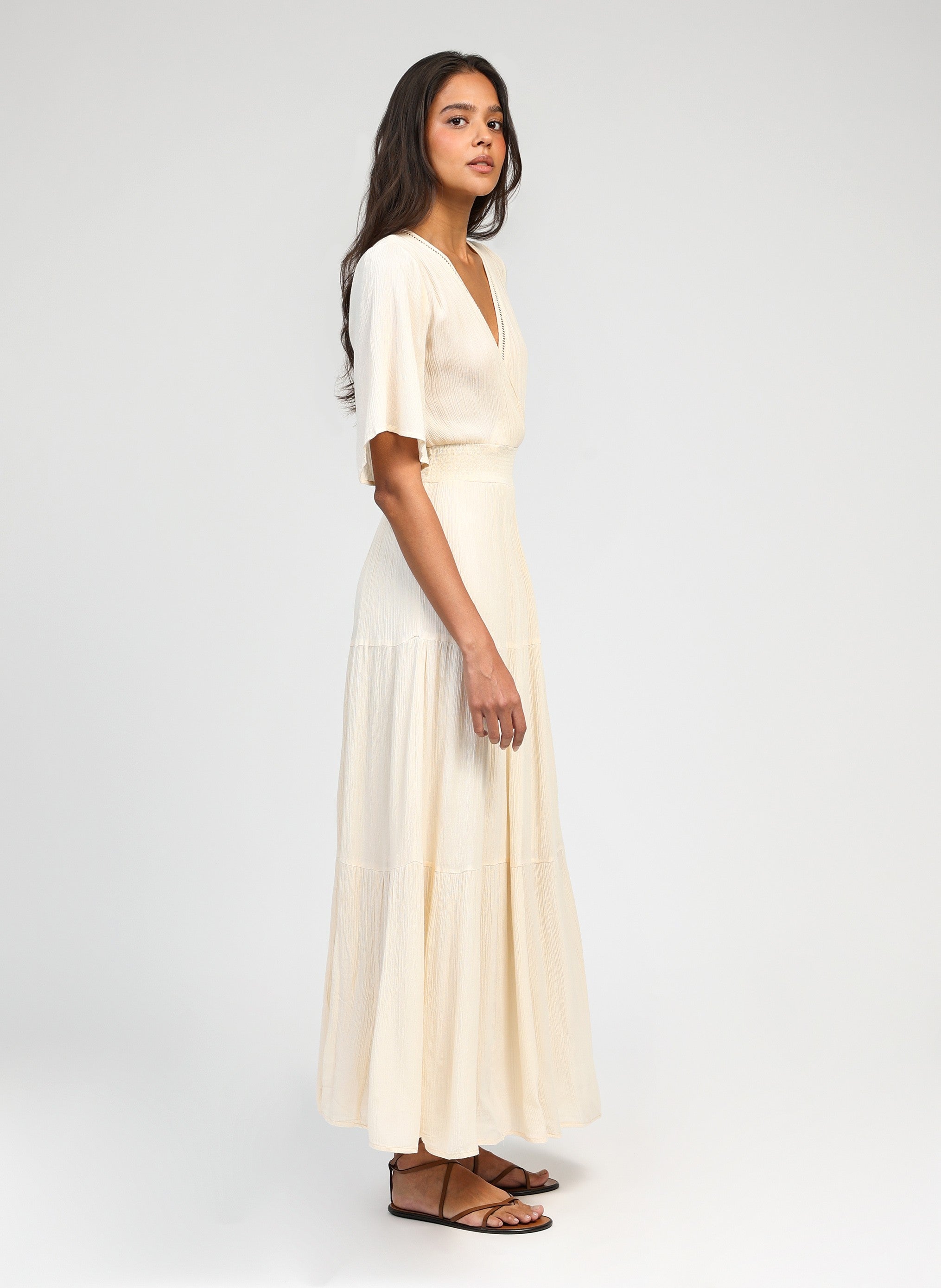 OSUNCHA LONG DRESS ecru