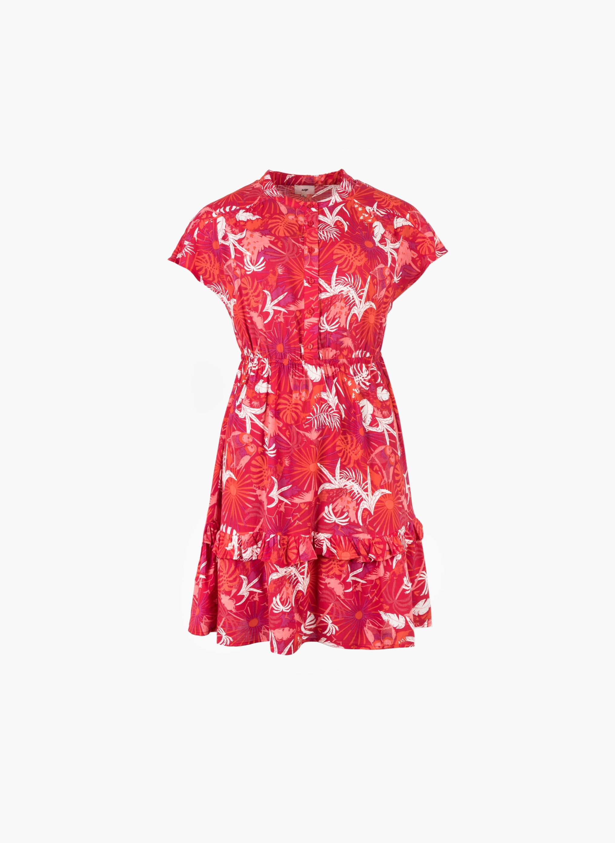 OUMALO SHORT DRESS banjo red