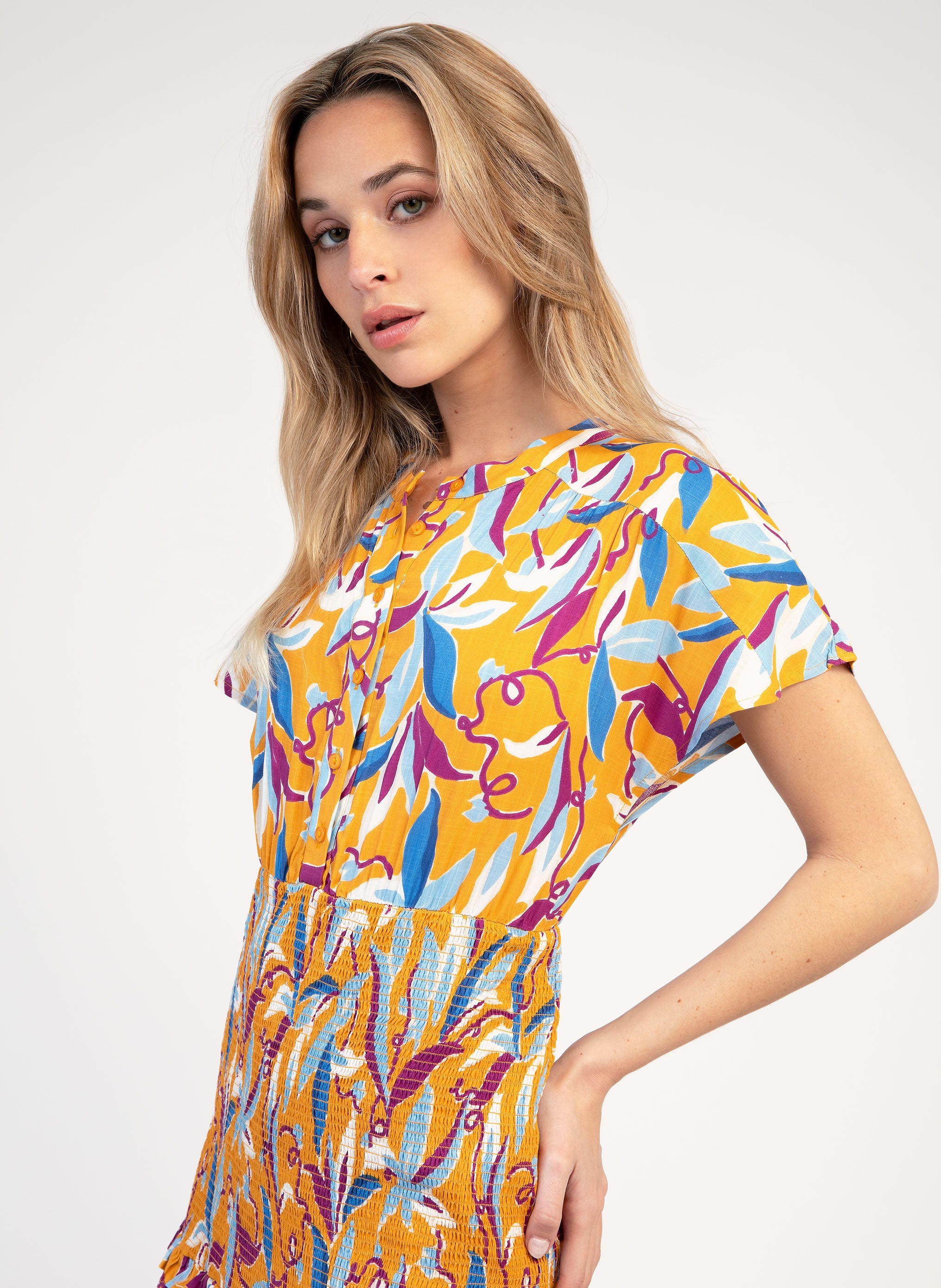 ROBE LONGUE OUMANY hazella ocre