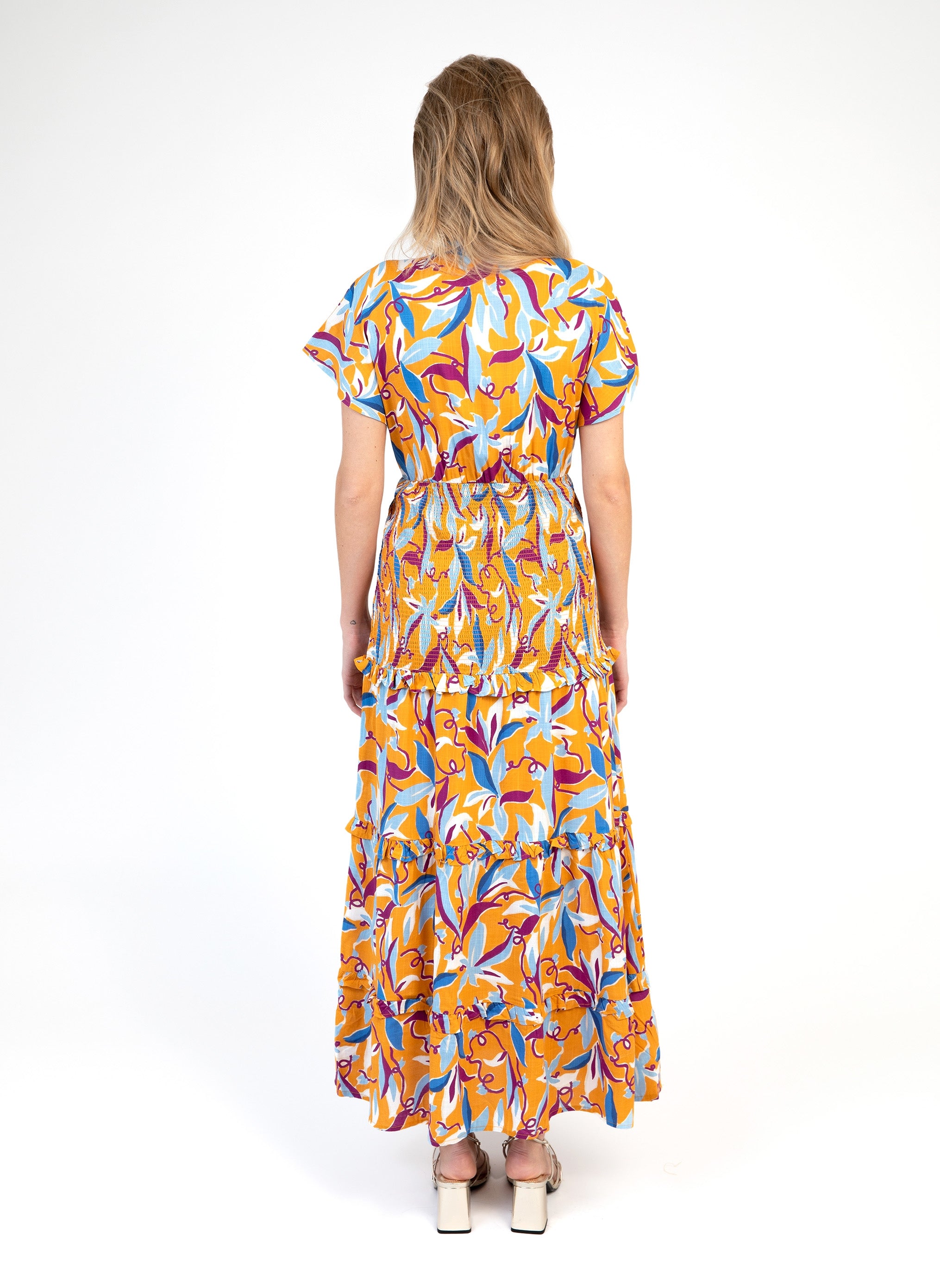 OUMANY LONG DRESS hazella ochre