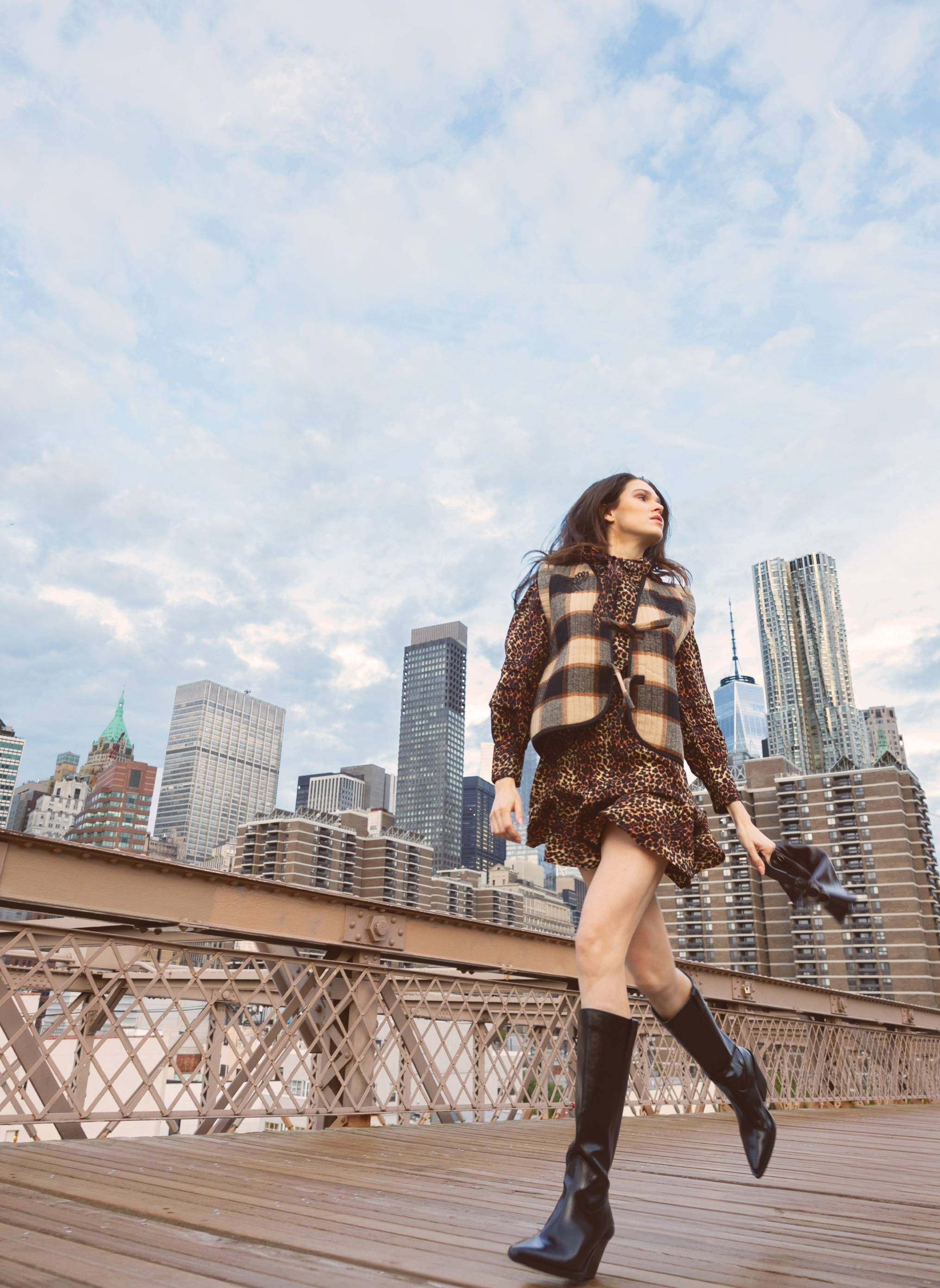 OURIELLE LONG DRESS leopard