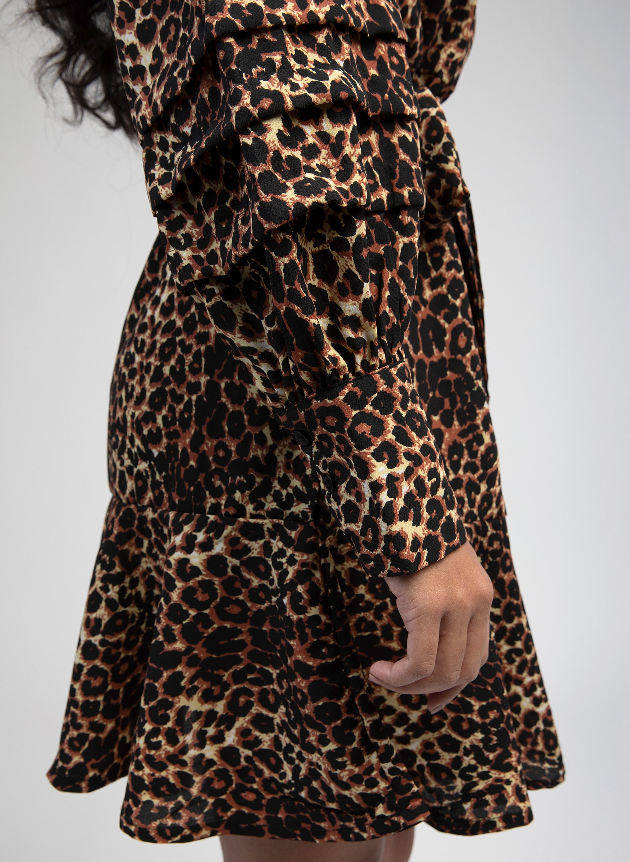 OURIELLE LONG DRESS leopard