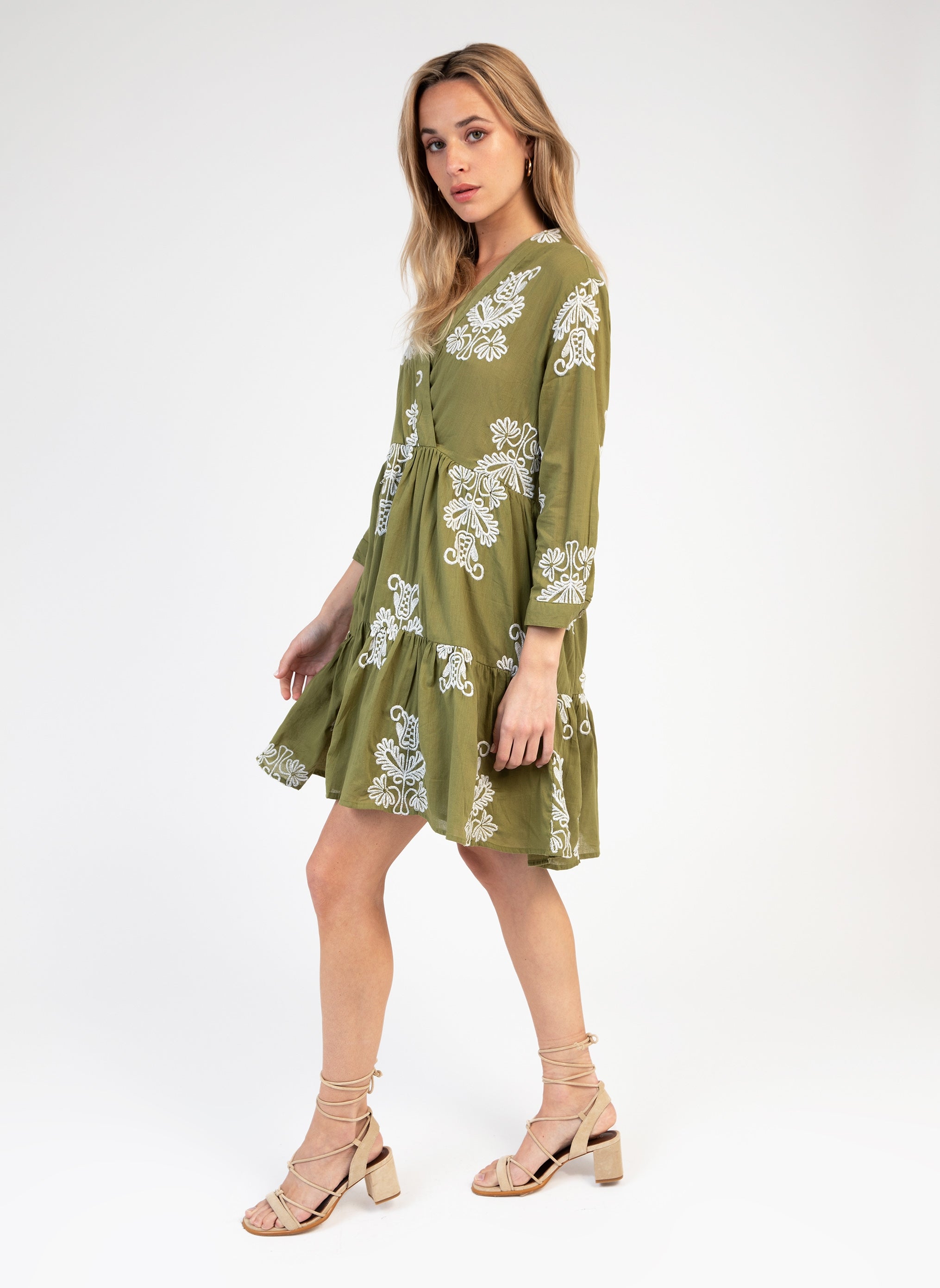 ROBE COURTE OVIANA kaki