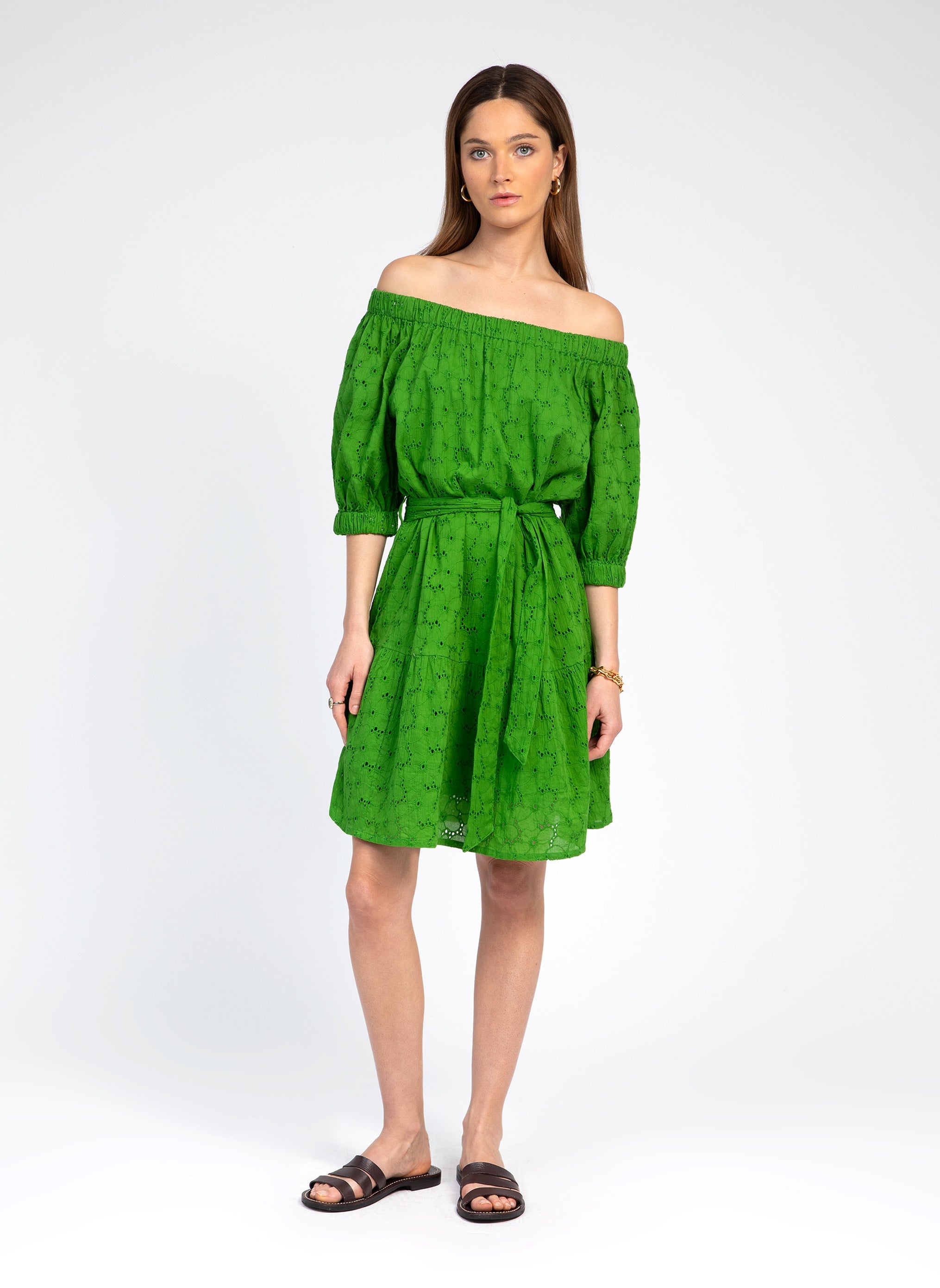 ROBE COURTE OVIANY vert
